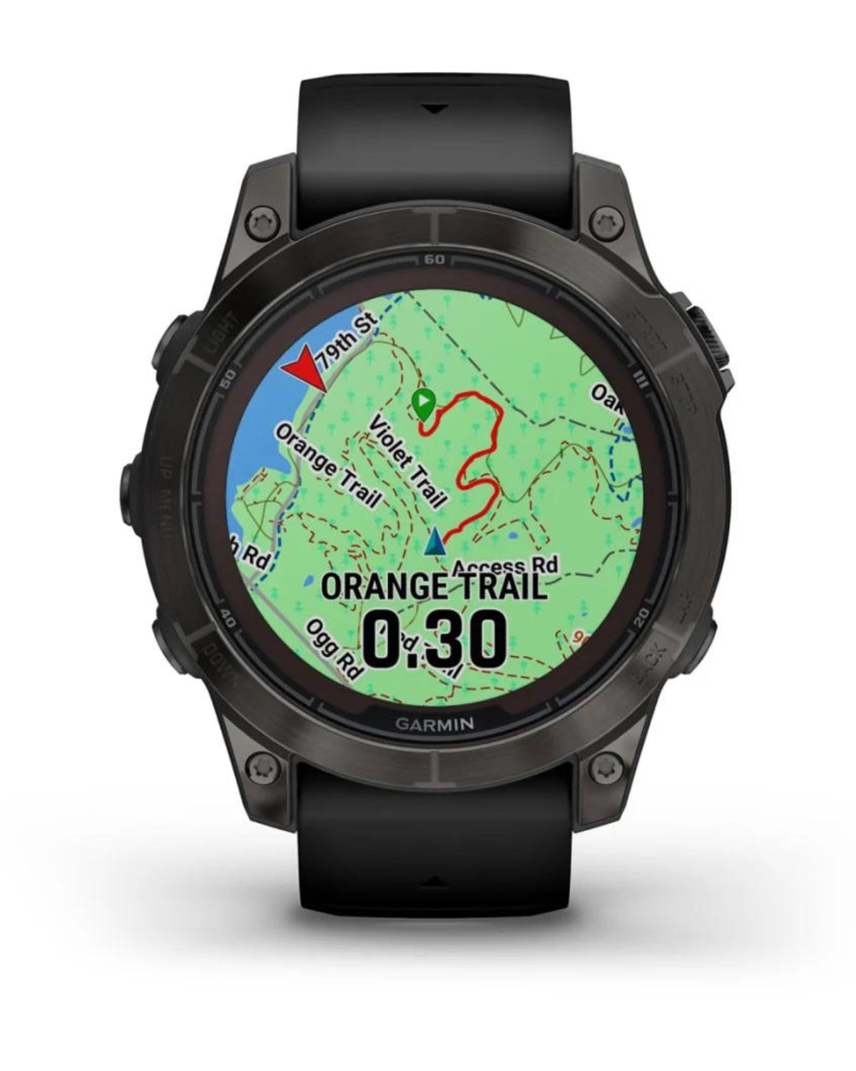 Smartwatch Garmin fēnix® 7 Pro, Sapphire Solar Titan DLC Carbon Grey, Curea Neagră, 47MM