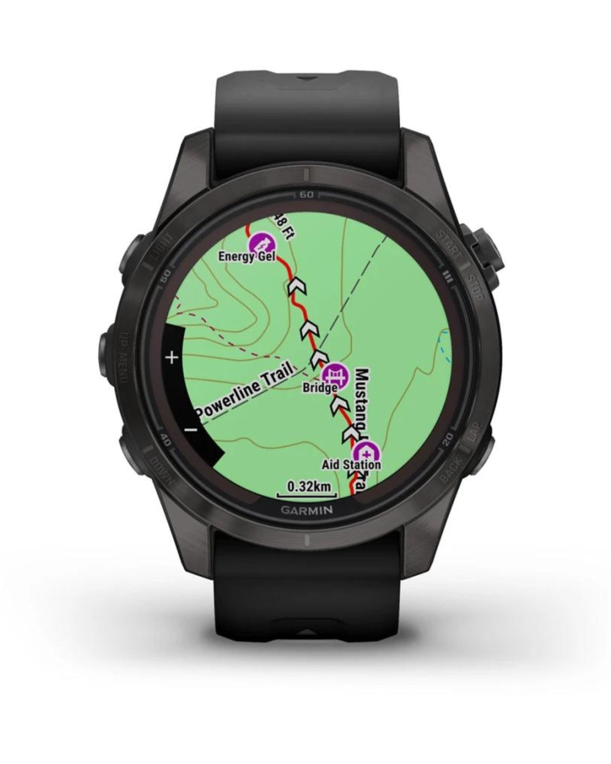 Smartwatch Garmin fēnix® 7X Pro, Sapphire Solar Titan DLC Carbon Grey, Curea Neagră, 51MM