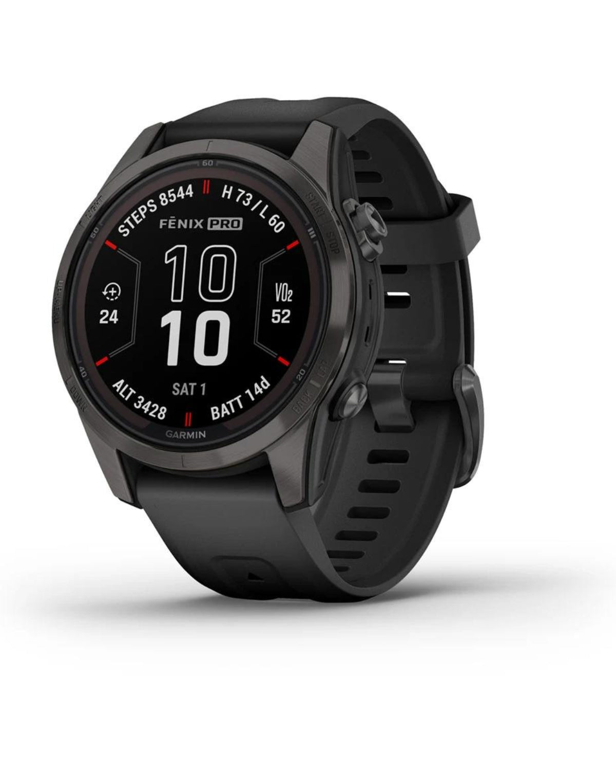 Smartwatch Garmin fēnix® 7X Pro, Sapphire Solar Titan DLC Carbon Grey, Curea Neagră, 51MM