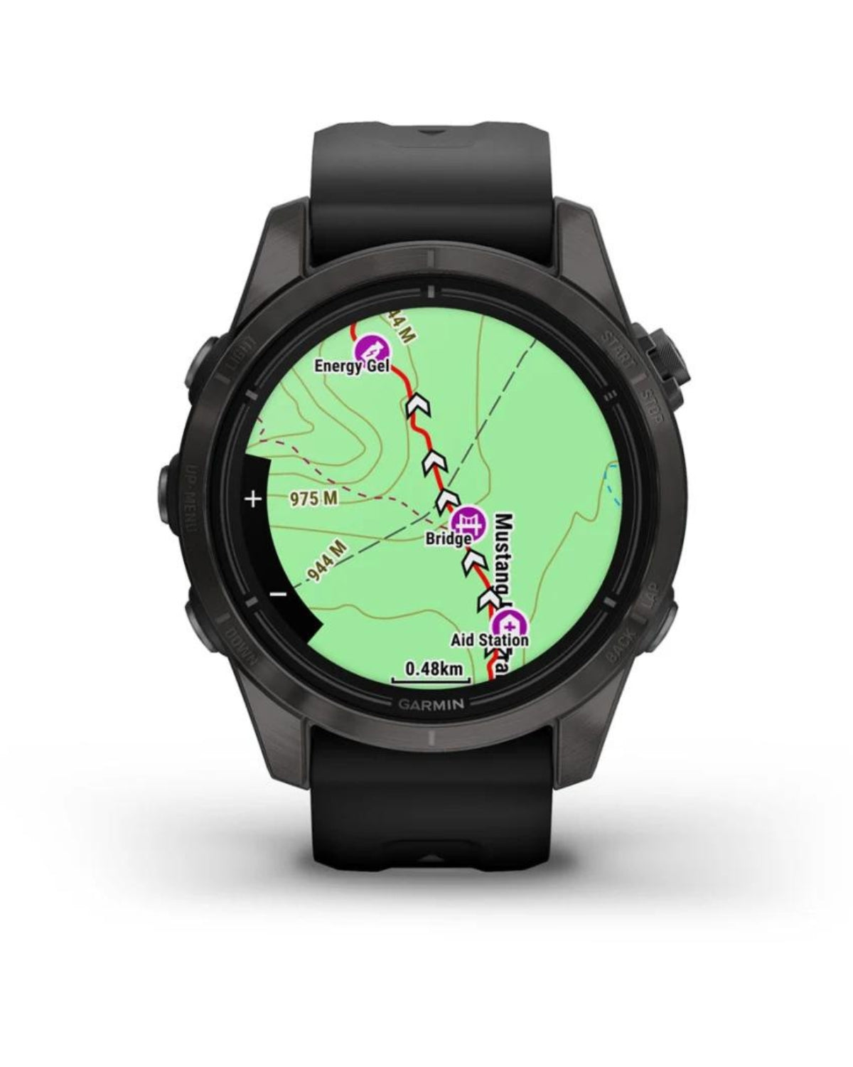 Smartwatch epix™ Pro (Gen 2), Sapphire, Titan DLC Carbon Grey, Curea Neagră, 42 mm