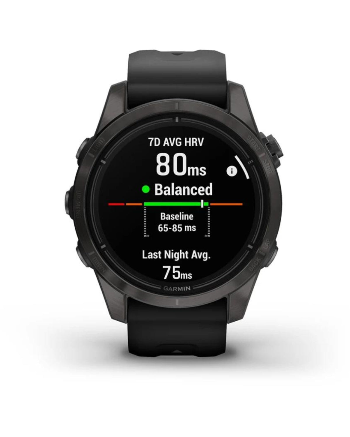 Smartwatch epix™ Pro (Gen 2), Sapphire, Titan DLC Carbon Grey, Curea Neagră, 42 mm