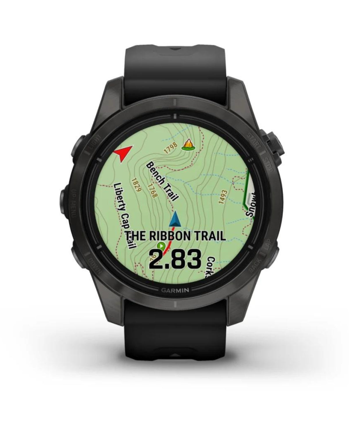 Smartwatch epix™ Pro (Gen 2), Sapphire, Titan DLC Carbon Grey, Curea Neagră, 42 mm