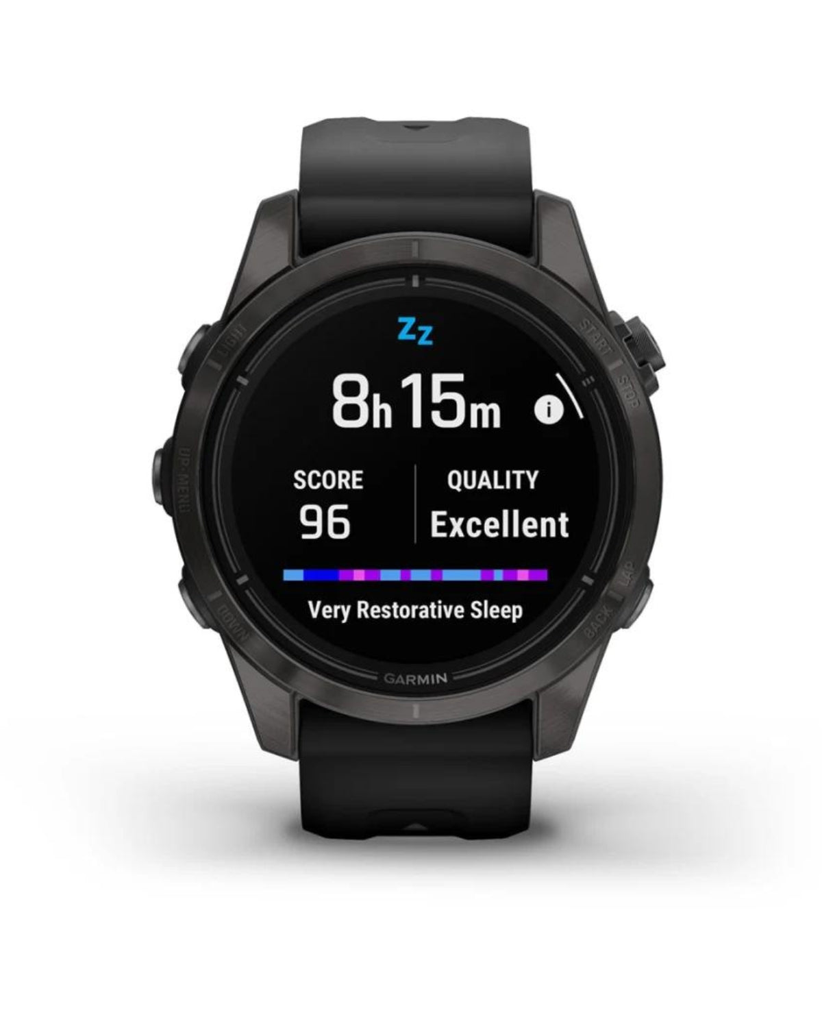 Smartwatch epix™ Pro (Gen 2), Sapphire, Titan DLC Carbon Grey, Curea Neagră, 42 mm