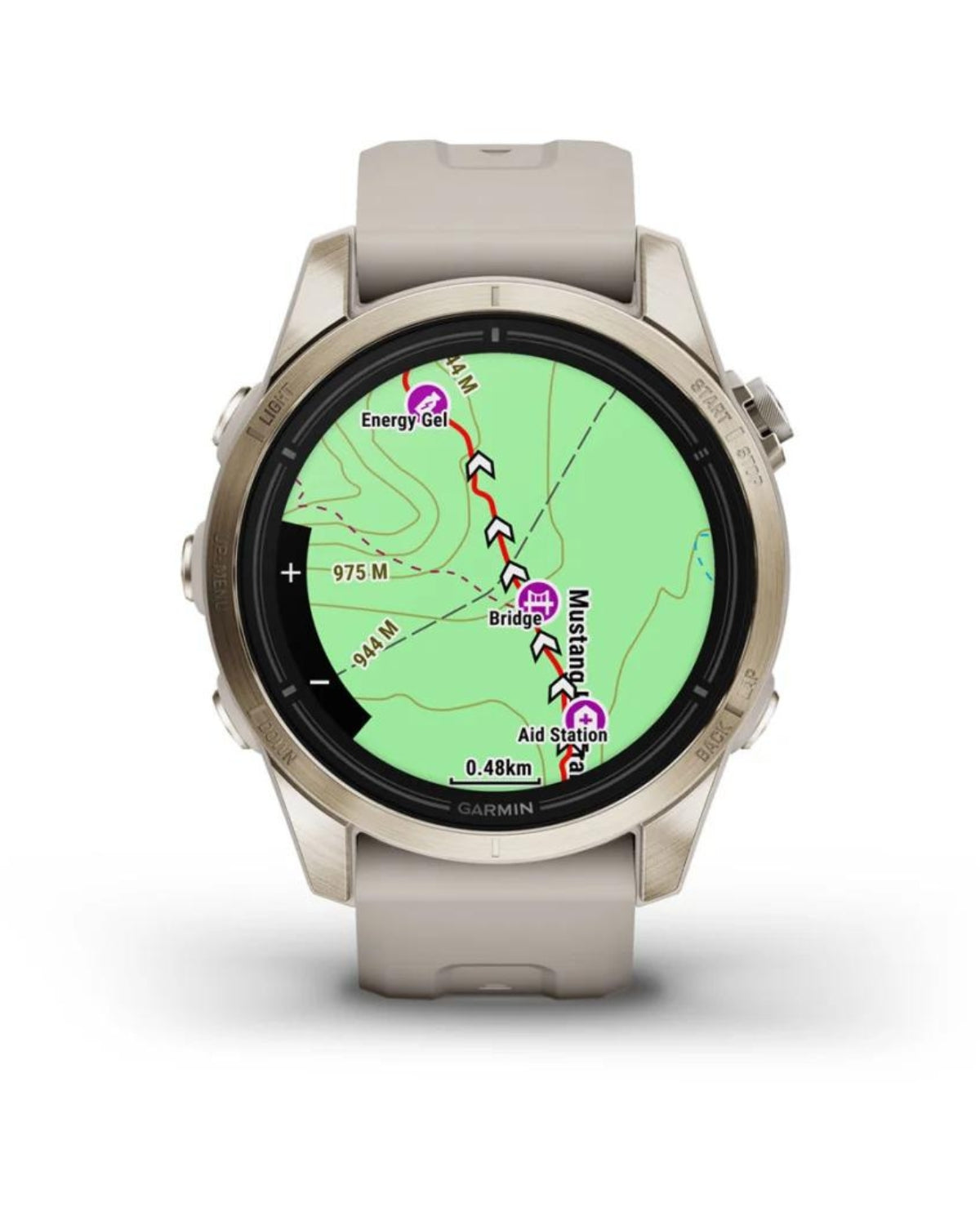 Smartwatch epix™ Pro (Gen 2), Sapphire, Soft Gold, Curea Light Sand, 42mm