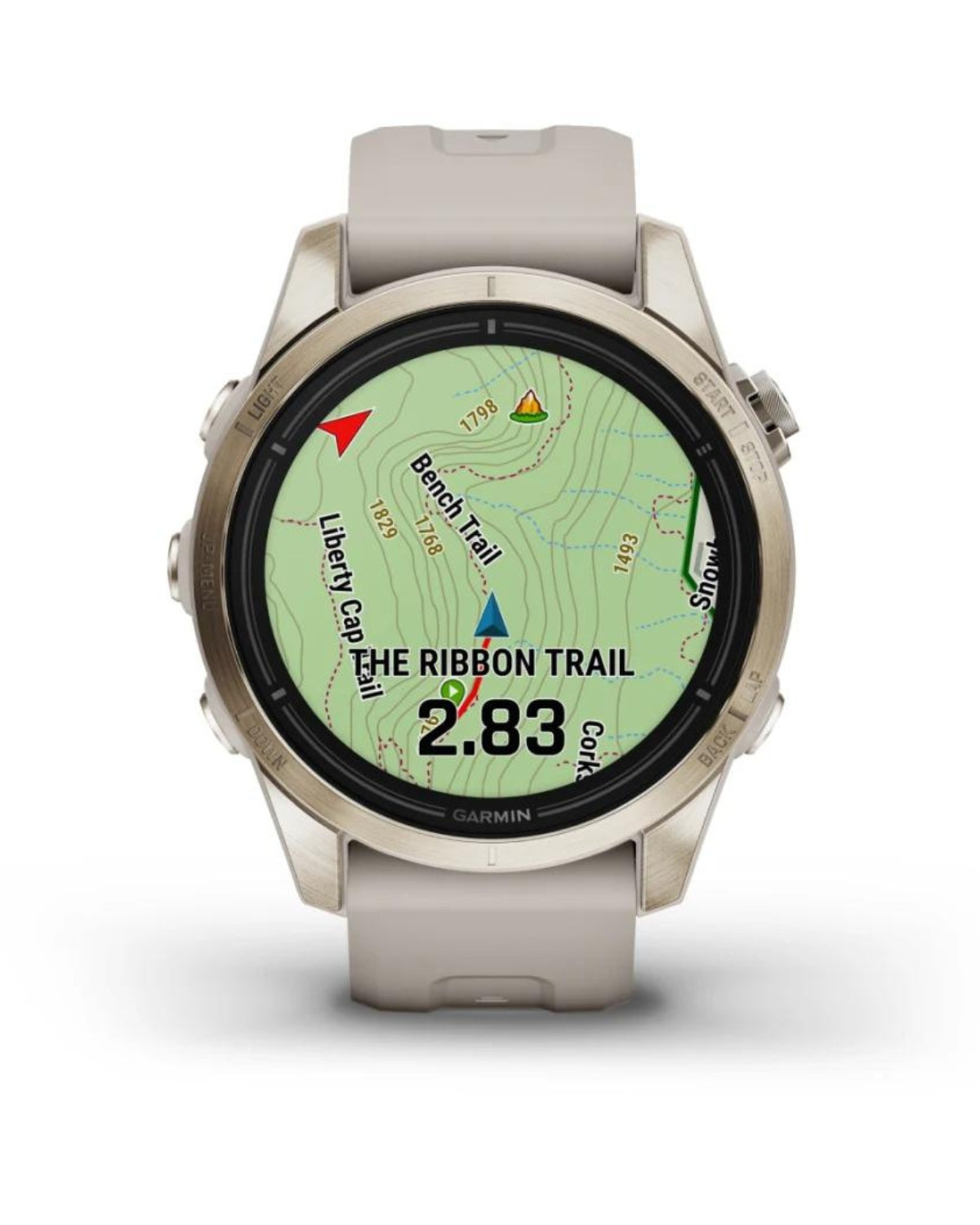 Smartwatch epix™ Pro (Gen 2), Sapphire, Soft Gold, Curea Light Sand, 42mm