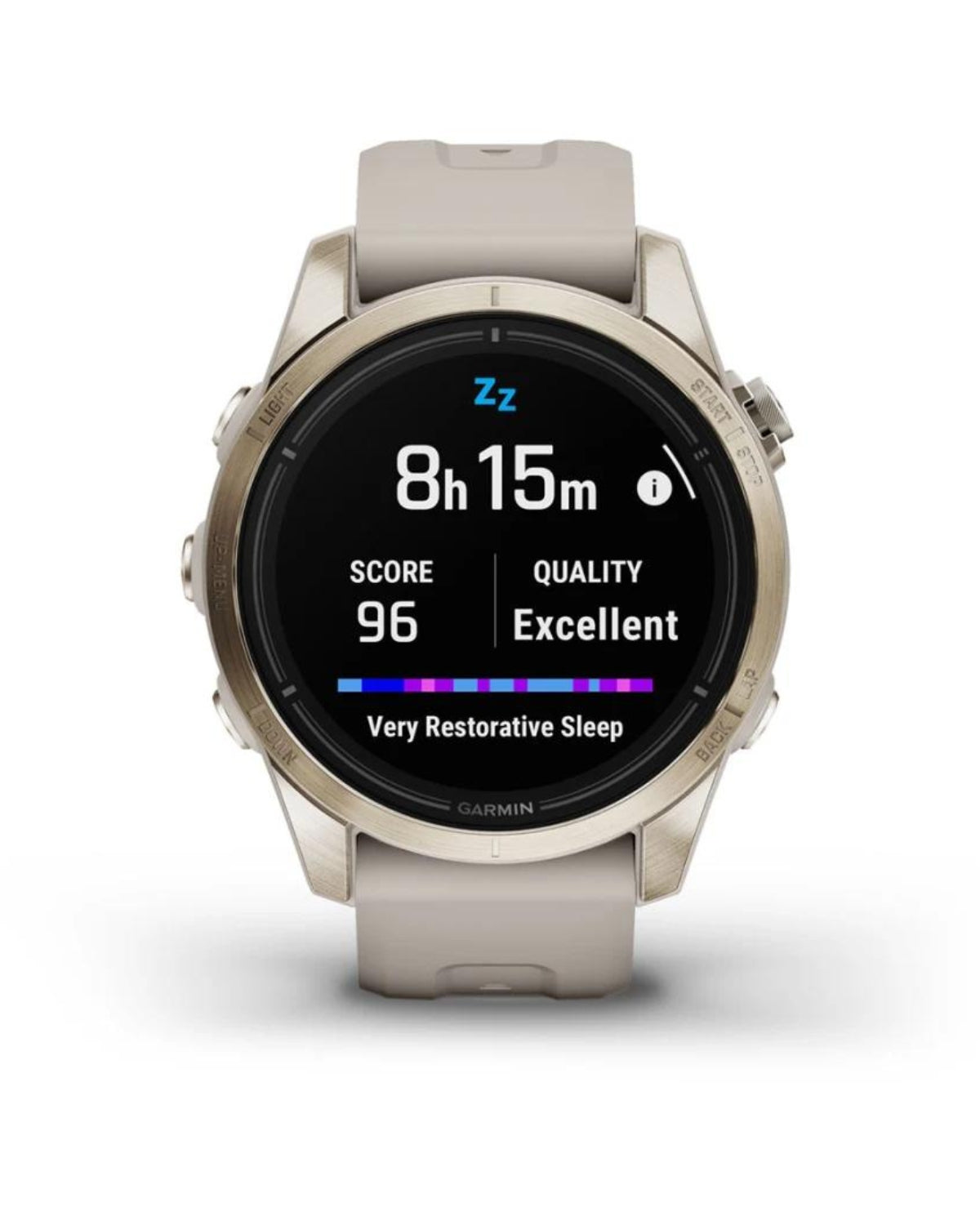 Smartwatch epix™ Pro (Gen 2), Sapphire, Soft Gold, Curea Light Sand, 42mm