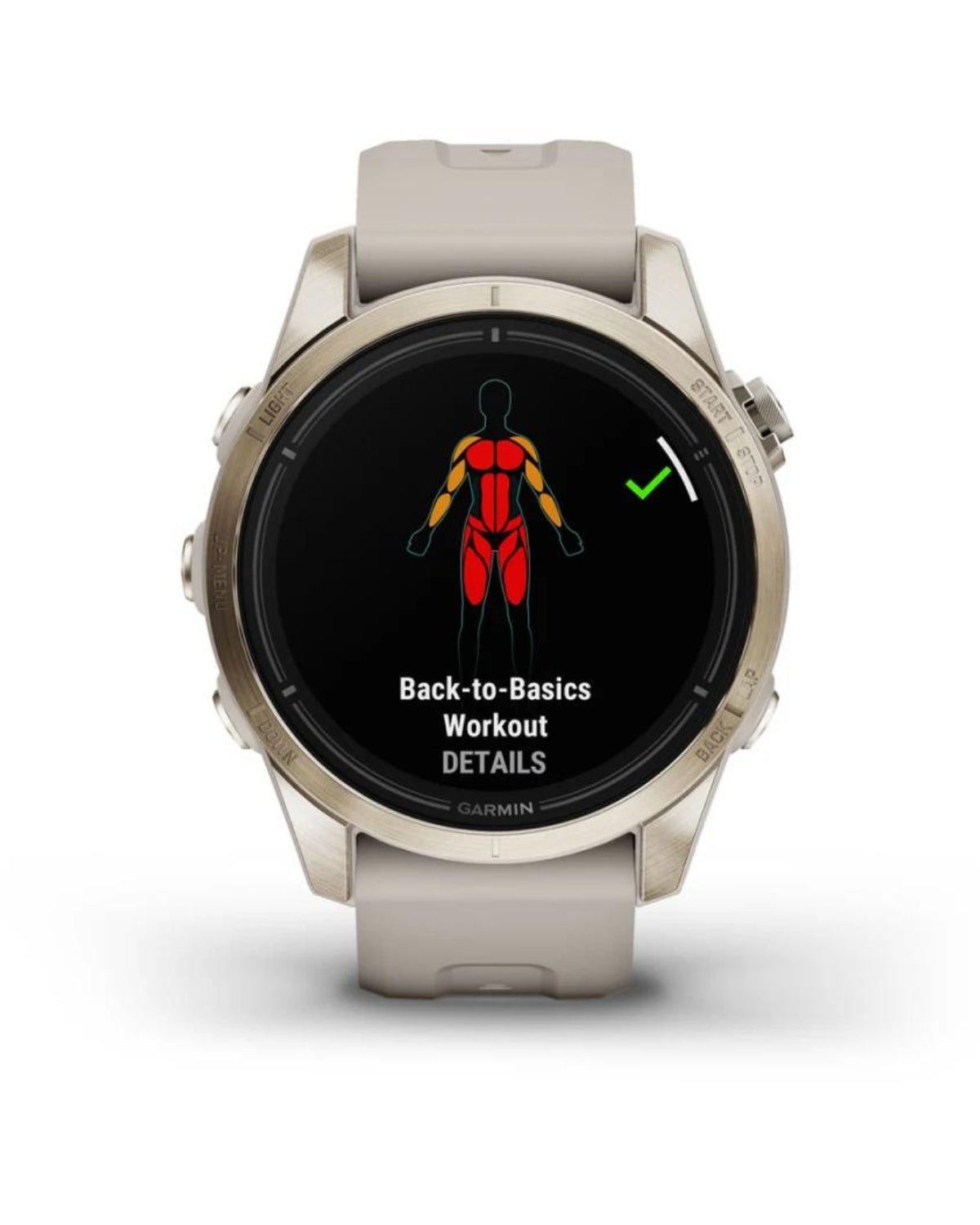 Smartwatch epix™ Pro (Gen 2), Sapphire, Soft Gold, Curea Light Sand, 42mm