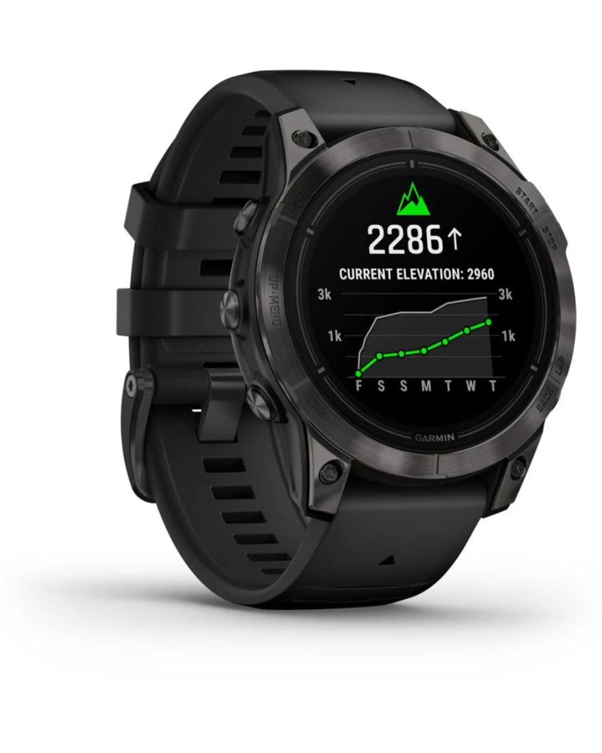 Smartwatch epix™ Pro (Gen 2), Sapphire, Titan DLC Carbon Grey, Curea Neagră, 47 mm