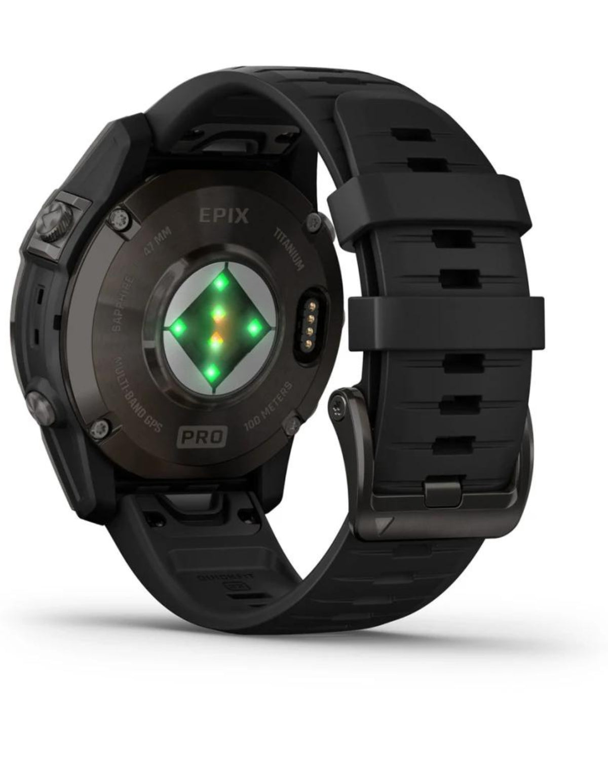 Smartwatch epix™ Pro (Gen 2), Sapphire, Titan DLC Carbon Grey, Curea Neagră, 47 mm