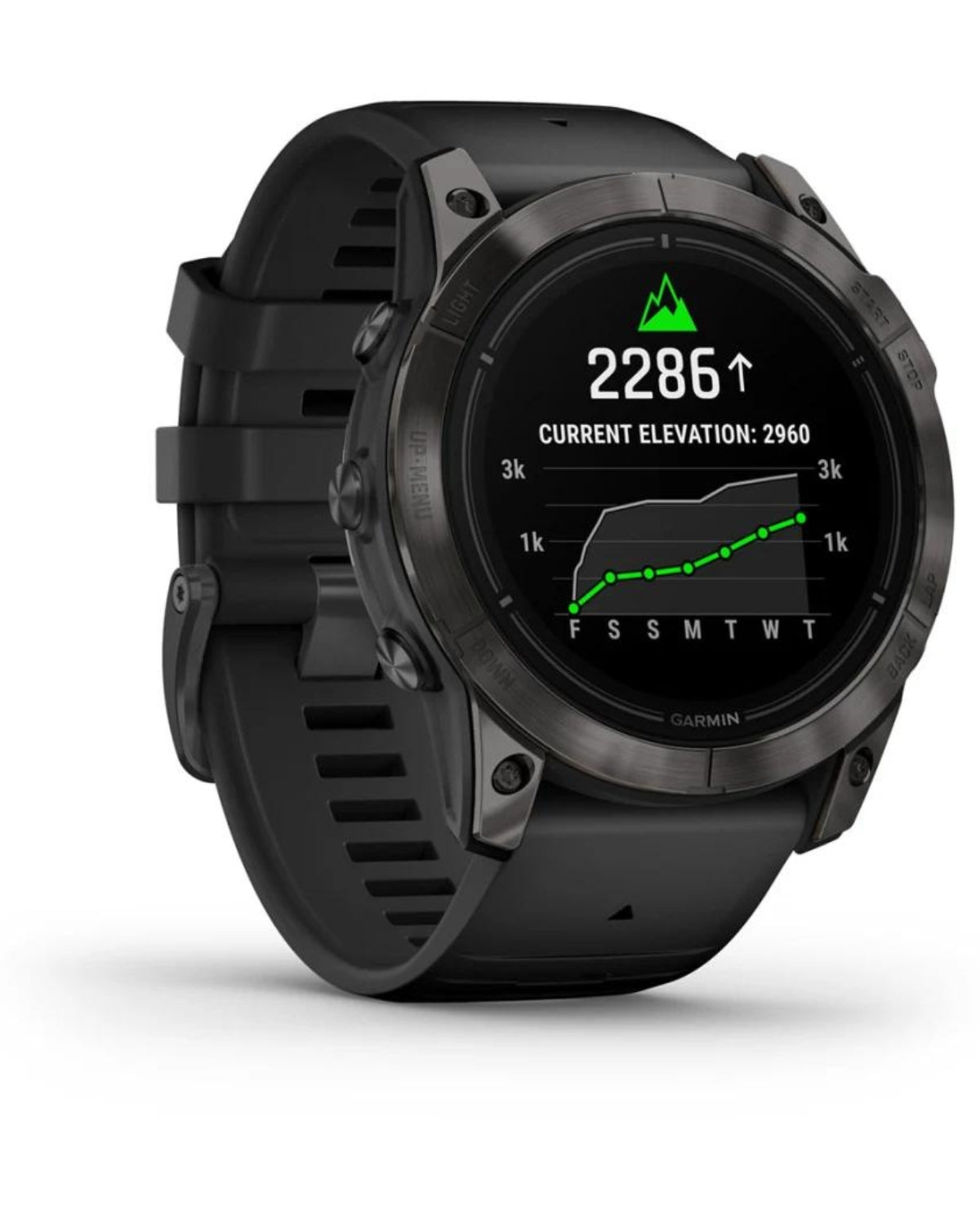 Smartwatch epix™ Pro (Gen 2), Sapphire, Titan DLC Carbon Grey, Curea Neagră, 51 mm
