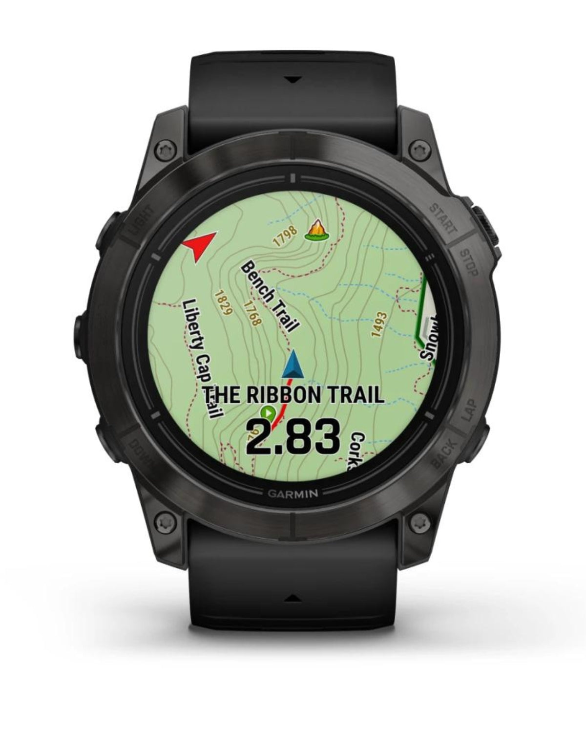 Smartwatch epix™ Pro (Gen 2), Sapphire, Titan DLC Carbon Grey, Curea Neagră, 51 mm