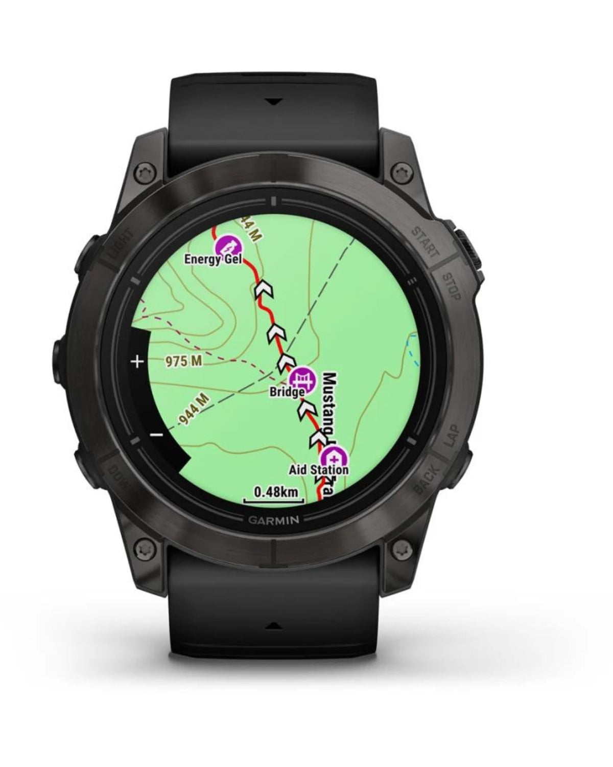 Smartwatch epix™ Pro (Gen 2), Sapphire, Titan DLC Carbon Grey, Curea Neagră, 51 mm