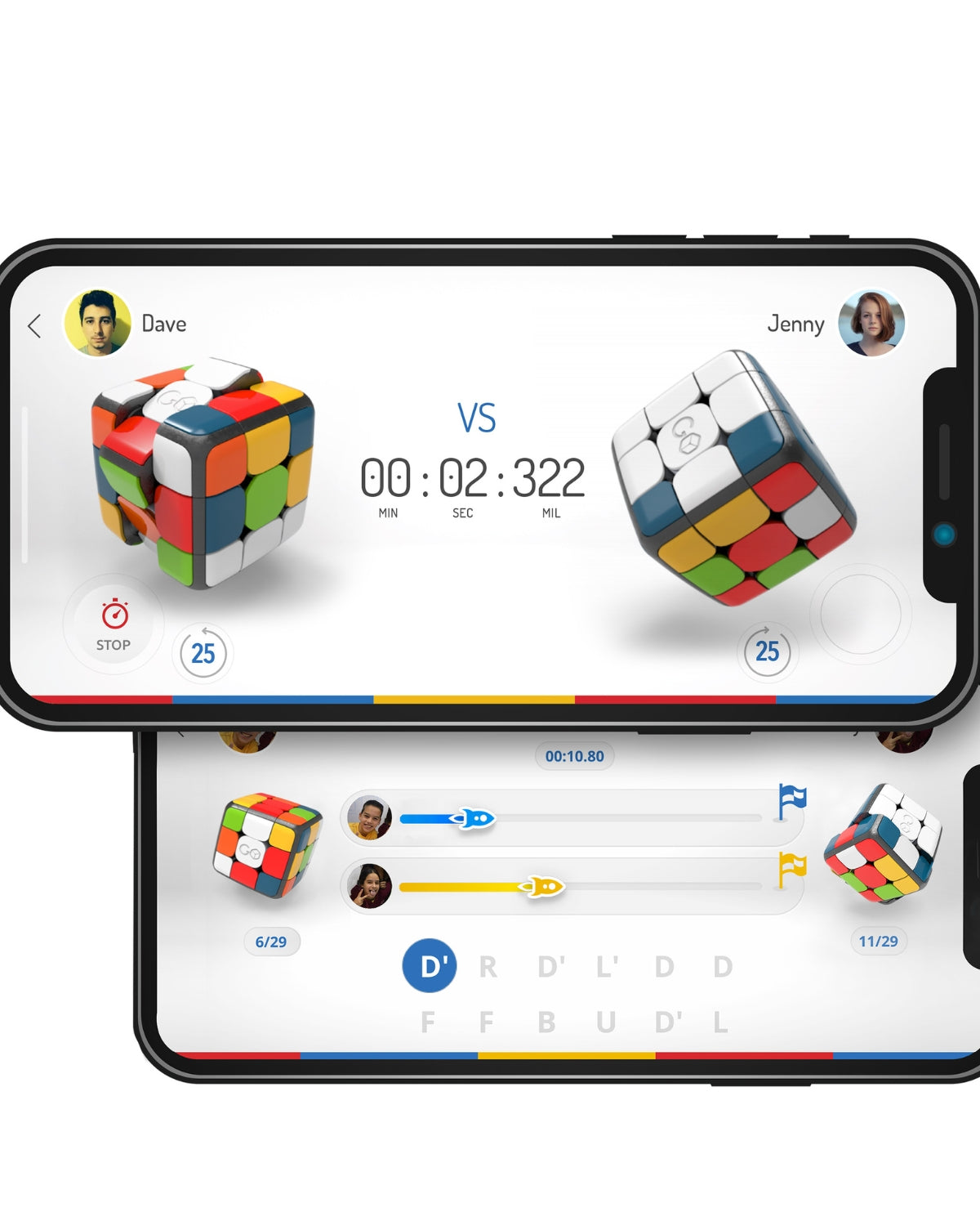 Cub Rubik Smart GoCube Edge - Full Pack, Bluetooth 5.0, Lumini