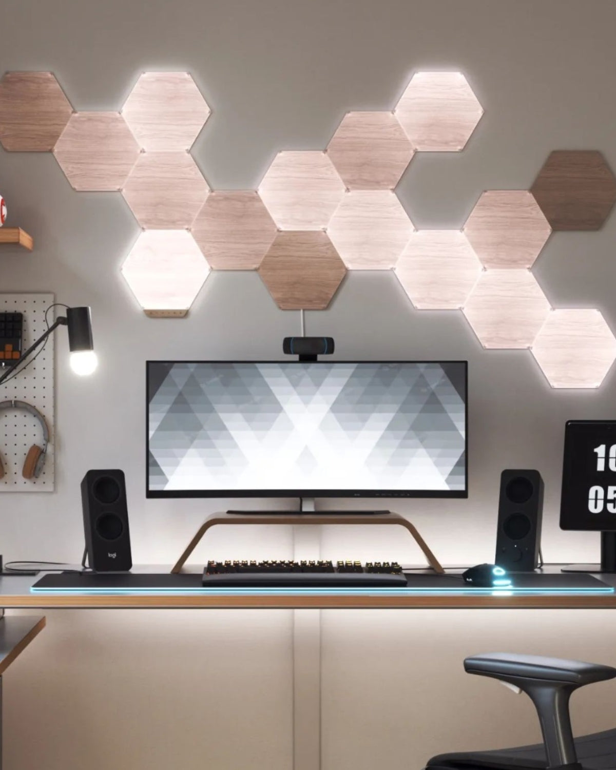 Nanoleaf Elements Hexagons Starter Kit, Wi-Fi, 3 Smart Light Panels Expansion Kit