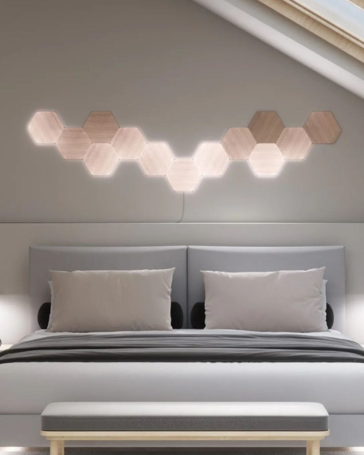 Nanoleaf Elements Hexagons Starter Kit, Wi-Fi, 3 Smart Light Panels Expansion Kit