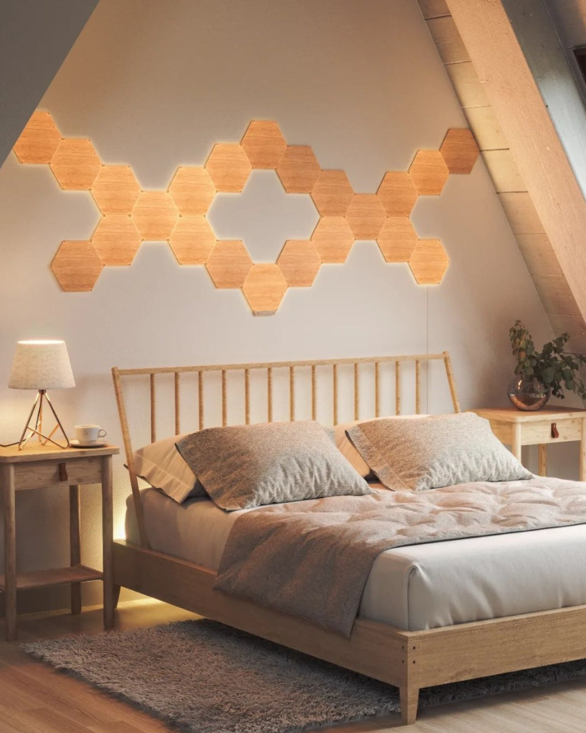 Nanoleaf Elements Hexagons Starter Kit, Wi-Fi, 3 Smart Light Panels Expansion Kit