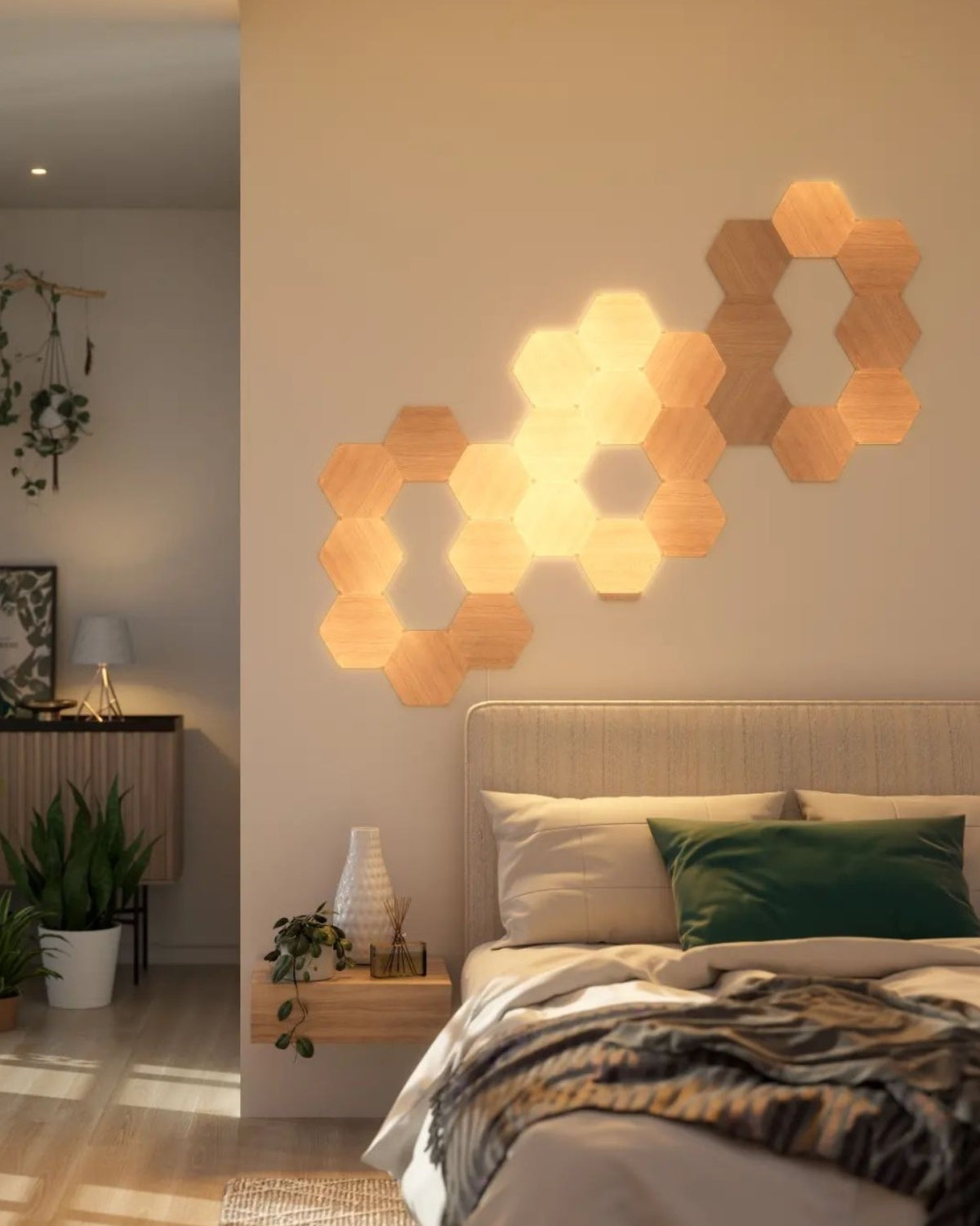 Nanoleaf Elements Hexagons Starter Kit, Wi-Fi, 3 Smart Light Panels Expansion Kit