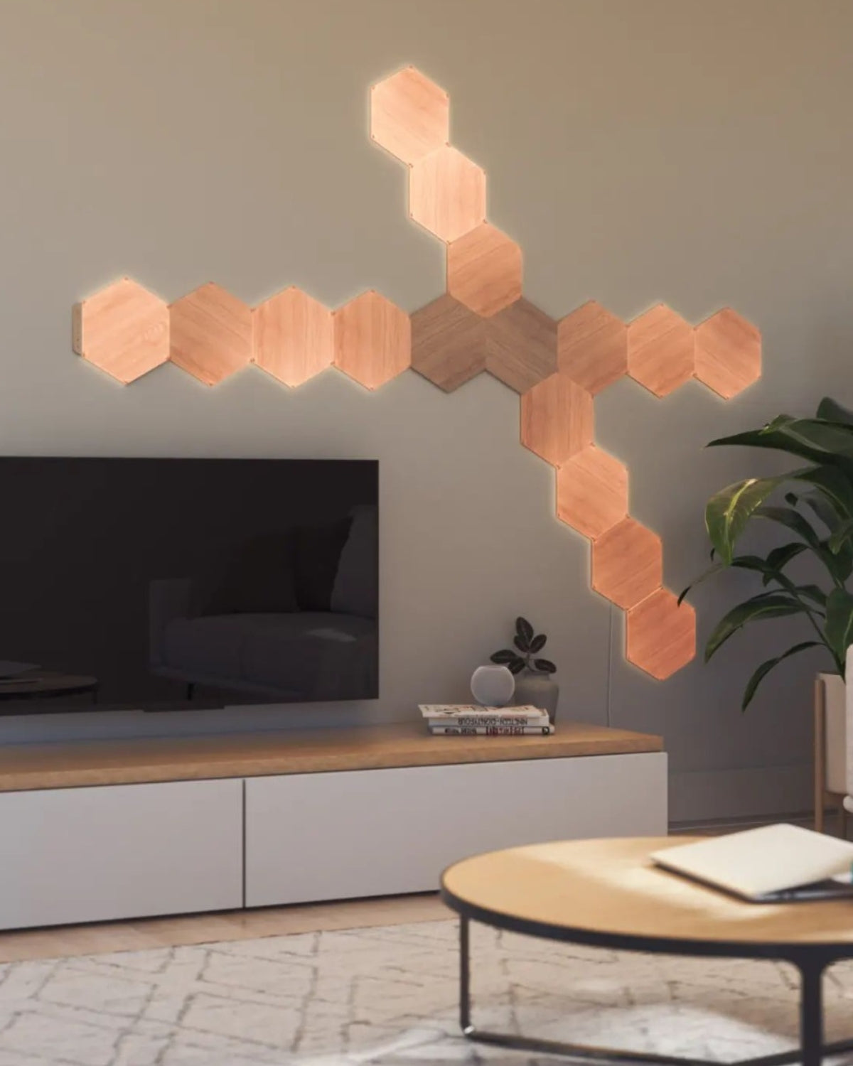 Nanoleaf Elements Hexagons Starter Kit, Wi-Fi, 3 Smart Light Panels Expansion Kit