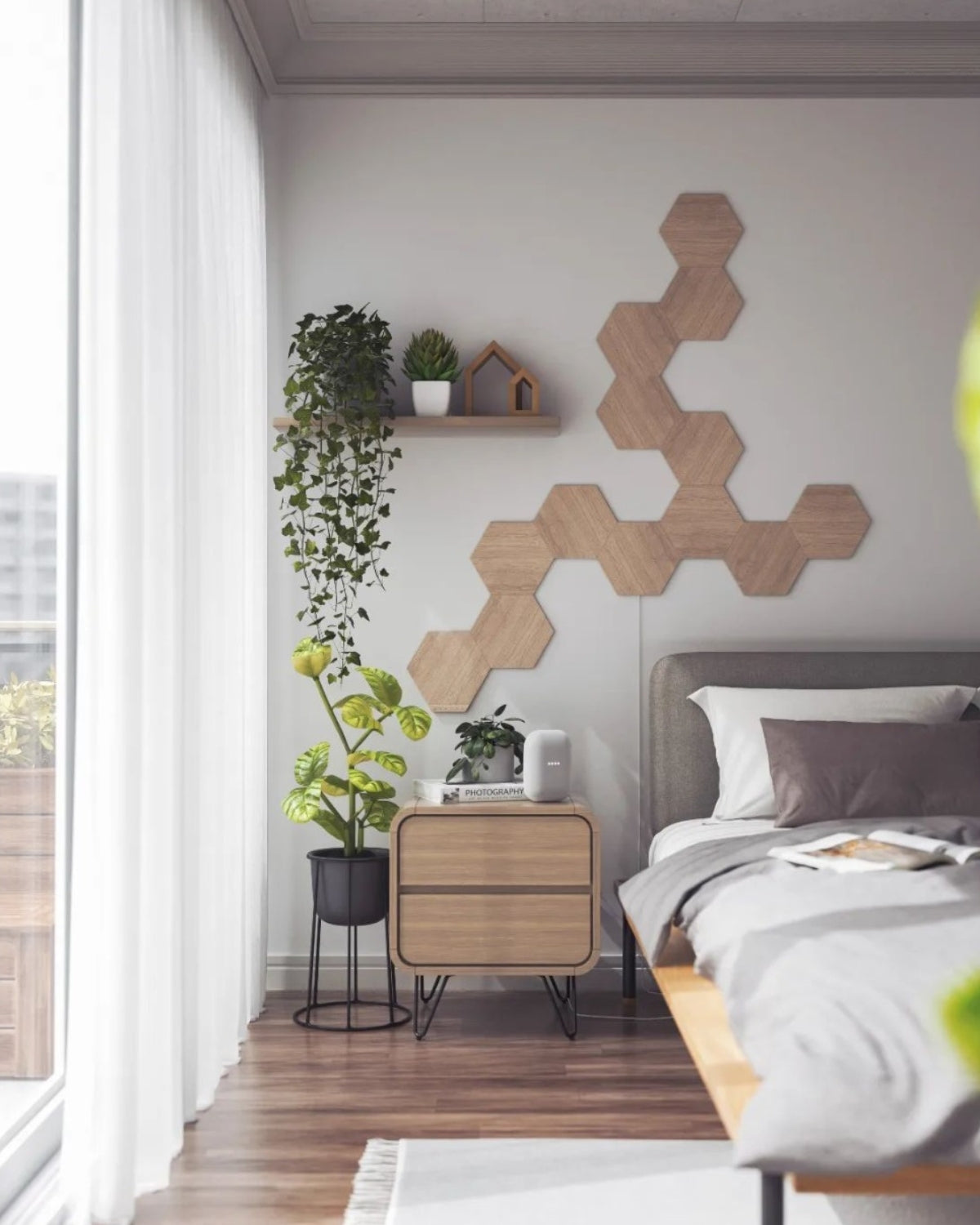 Nanoleaf Elements Hexagons Starter Kit, Wi-Fi, 3 Smart Light Panels Expansion Kit