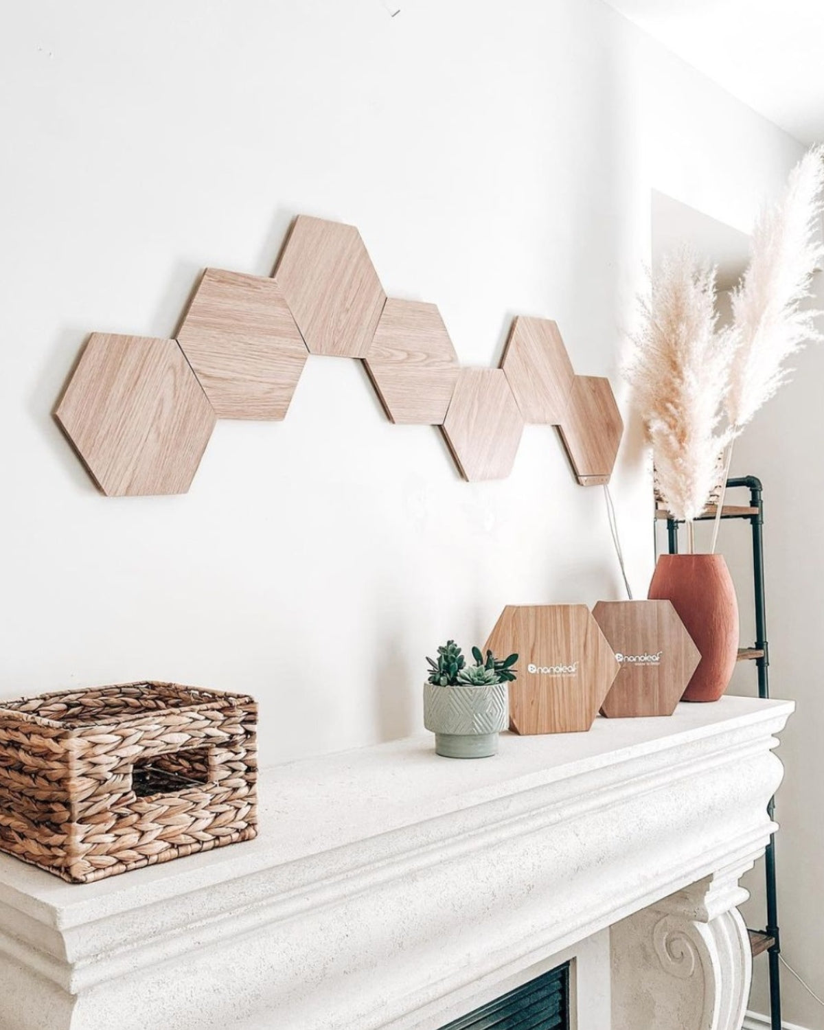 Nanoleaf Elements Hexagons Starter Kit, Wi-Fi, 3 Smart Light Panels Expansion Kit