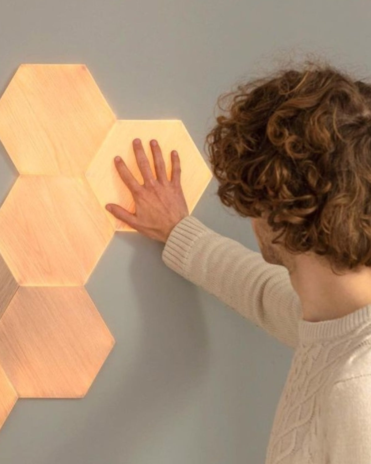 Nanoleaf Elements Hexagons Starter Kit, Wi-Fi, 3 Smart Light Panels Expansion Kit