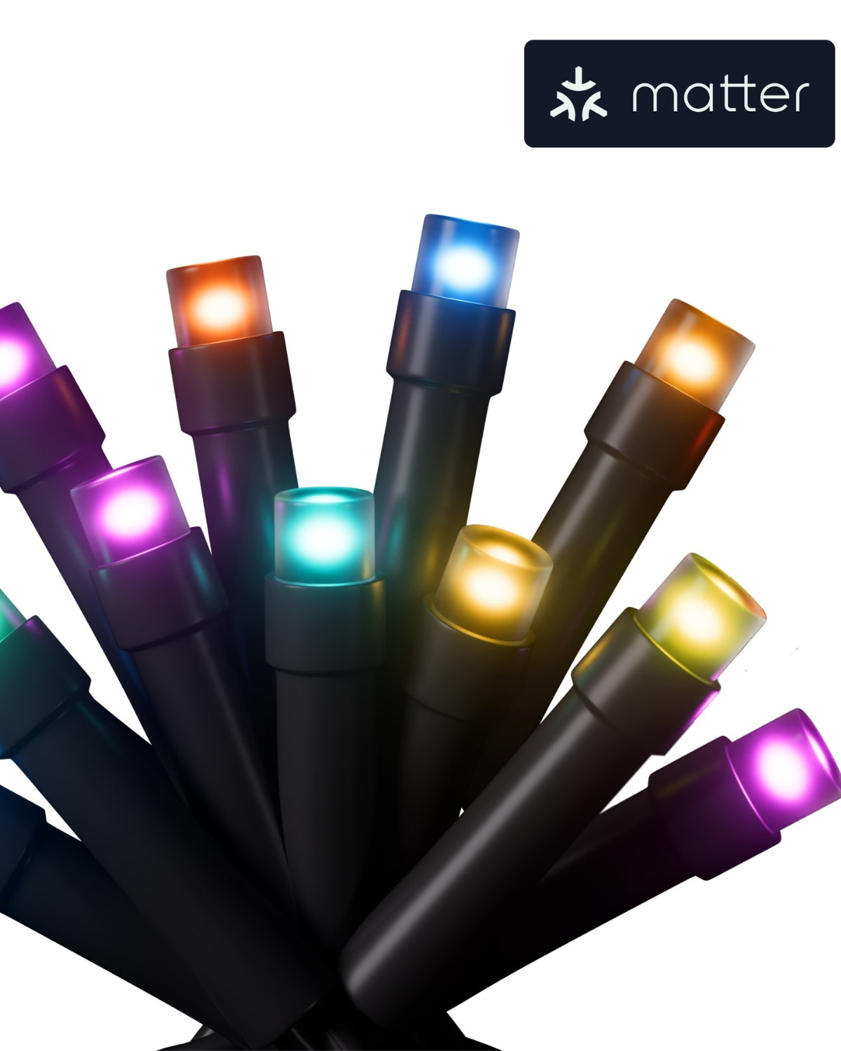 Bandă Led RGB Smart Nanoleaf Essentials Holiday String Starter Kit, 20 metri