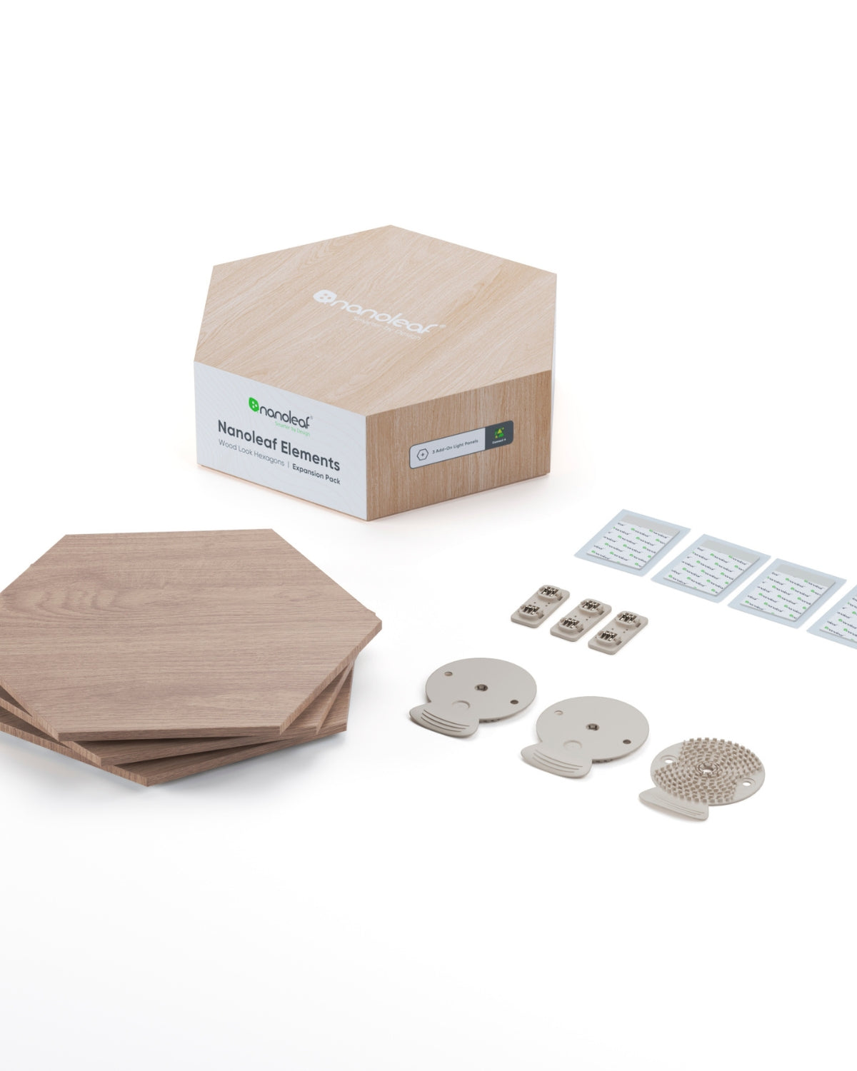 Nanoleaf Elements Hexagons Starter Kit, Wi-Fi, 3 Smart Light Panels Expansion Kit