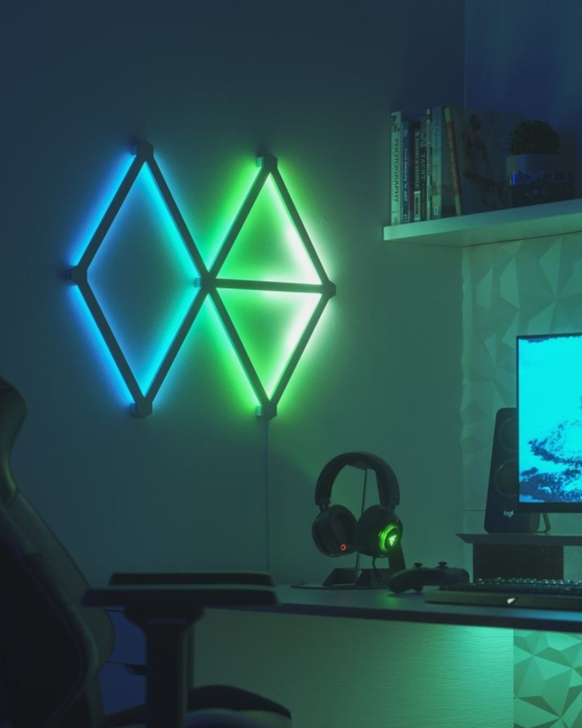 Kit extindere 3 panouri RGBW Nanoleaf Lines Starter Kit, Wi-Fi