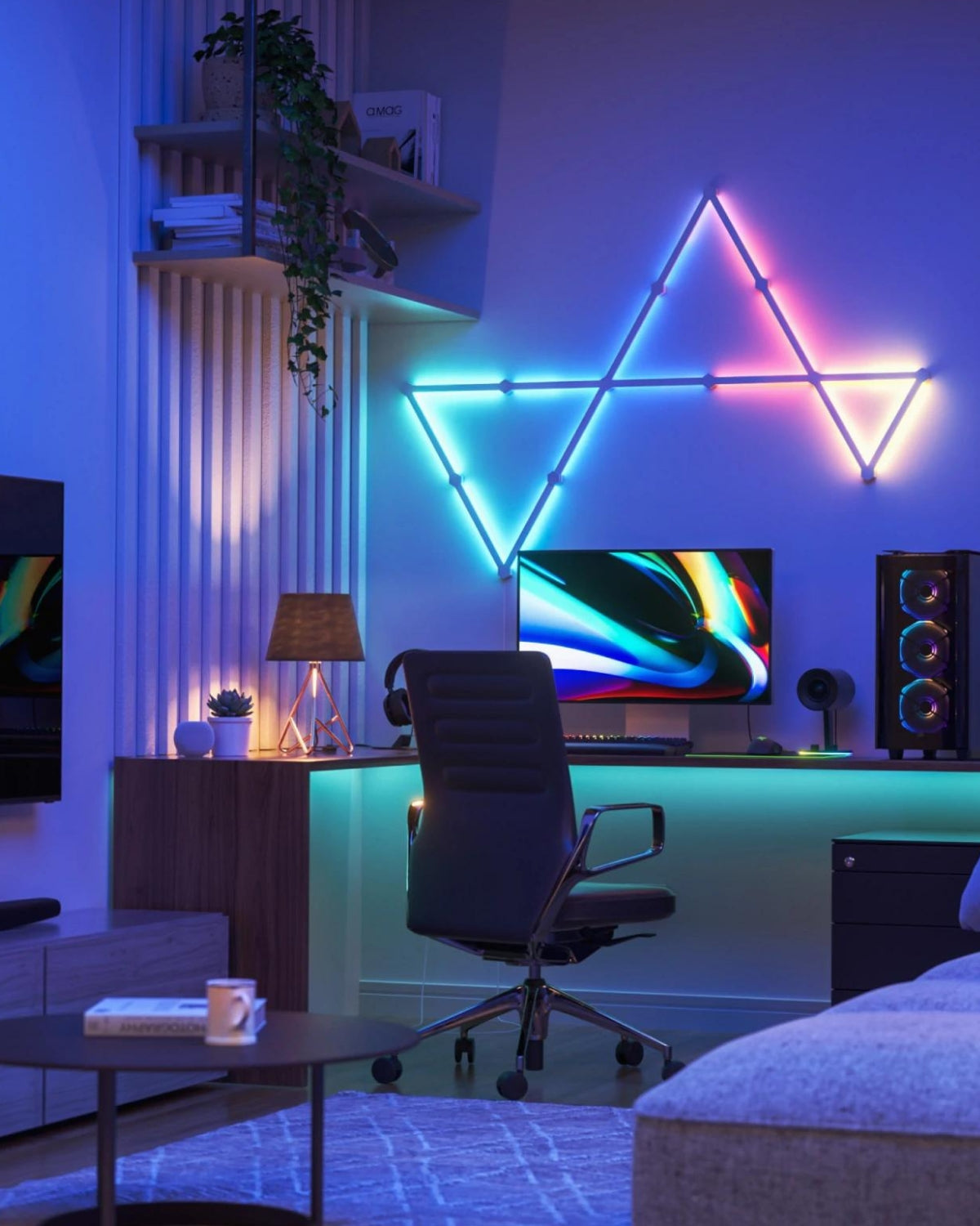 Kit extindere 3 panouri RGBW Nanoleaf Lines Starter Kit, Wi-Fi
