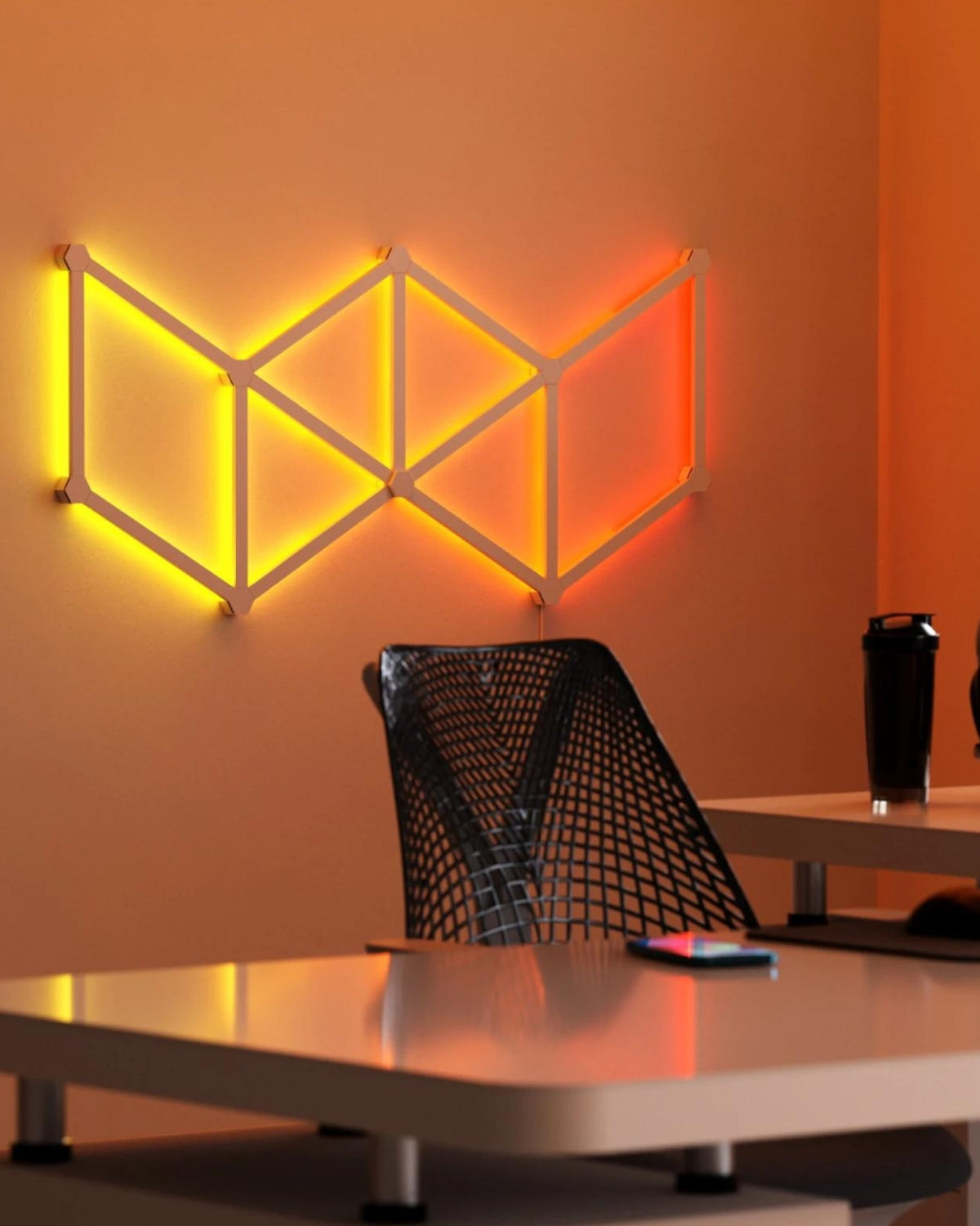 Kit extindere 3 panouri RGBW Nanoleaf Lines Starter Kit, Wi-Fi