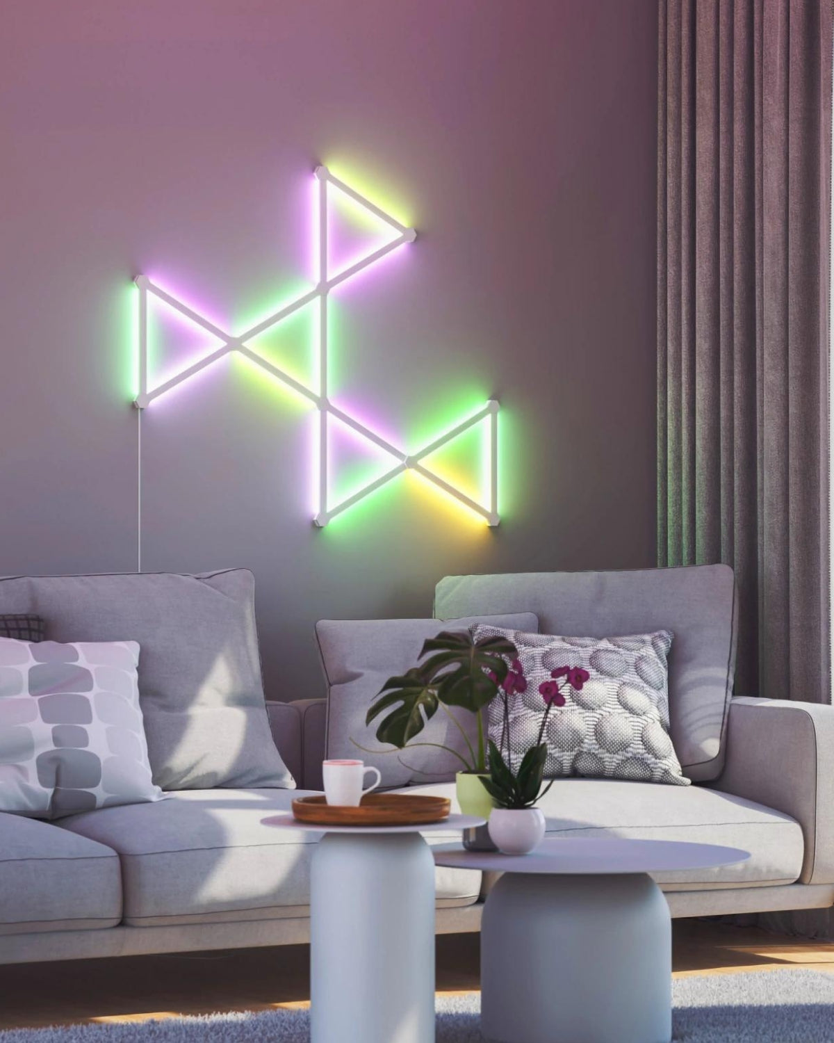 Kit extindere 3 panouri RGBW Nanoleaf Lines Starter Kit, Wi-Fi