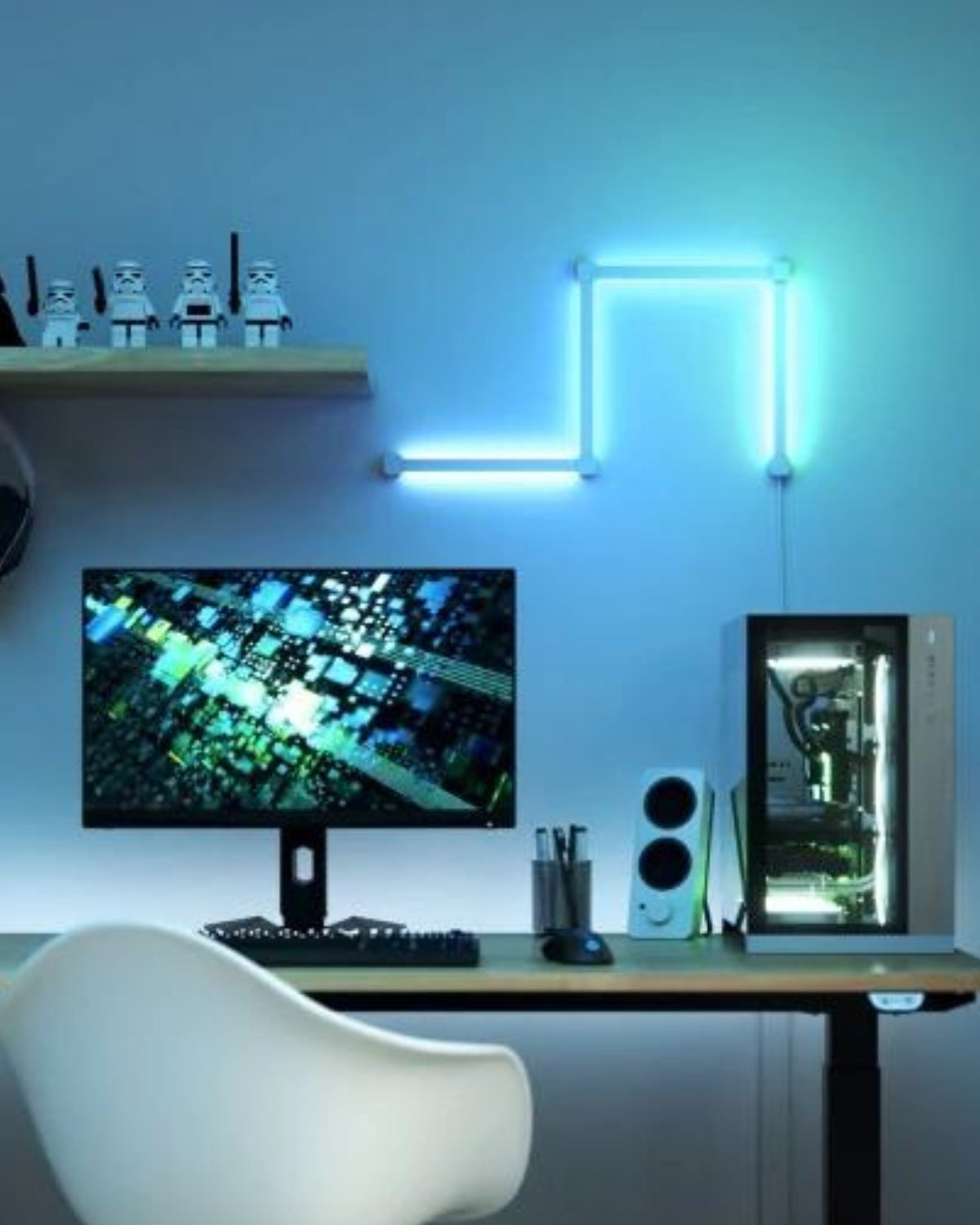 Kit extindere 3 panouri RGBW Nanoleaf Lines Starter Kit, Wi-Fi