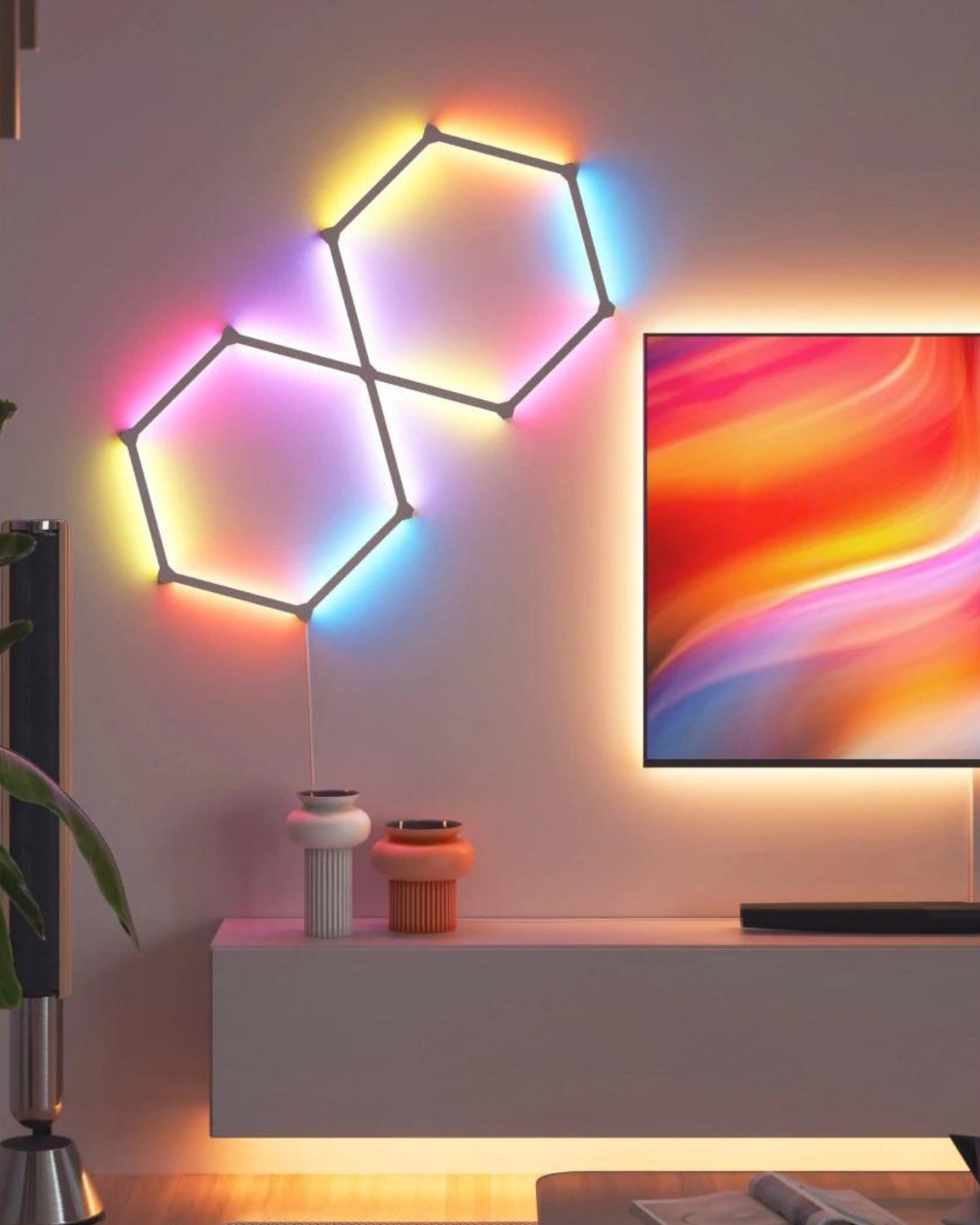 Kit extindere 3 panouri RGBW Nanoleaf Lines Starter Kit, Wi-Fi