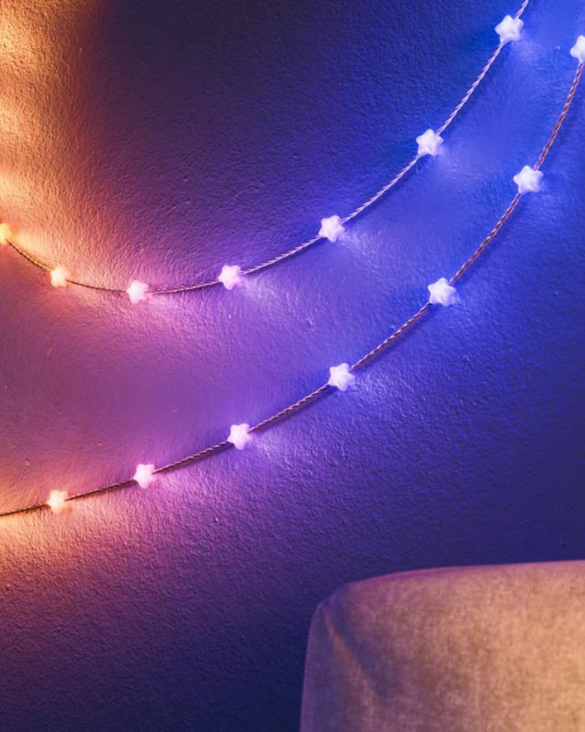 Instalație Smart 100 LED RGB Twinkly Candies Stars, Bluetooth, Wi-Fi, USB-C, 6 m, IP20