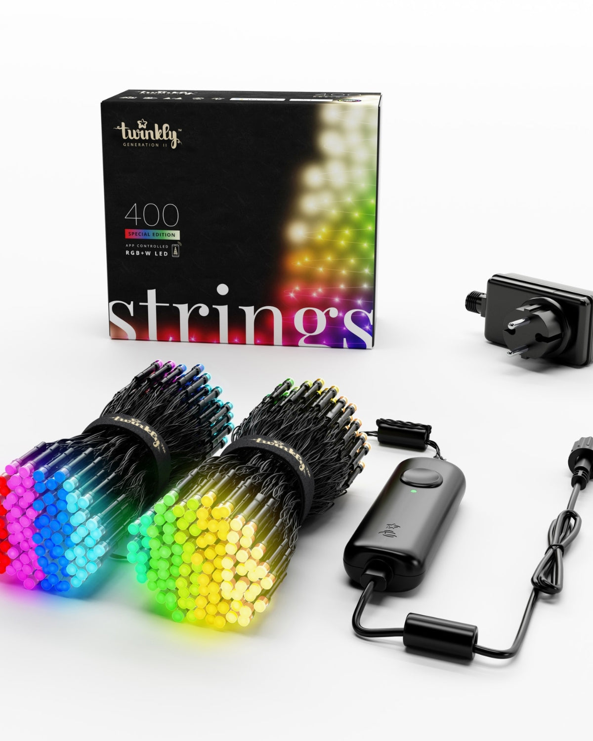 Instalație Smart Twinkly 400 Leduri, RGBW, Bluetooth, Wi-Fi, IP44