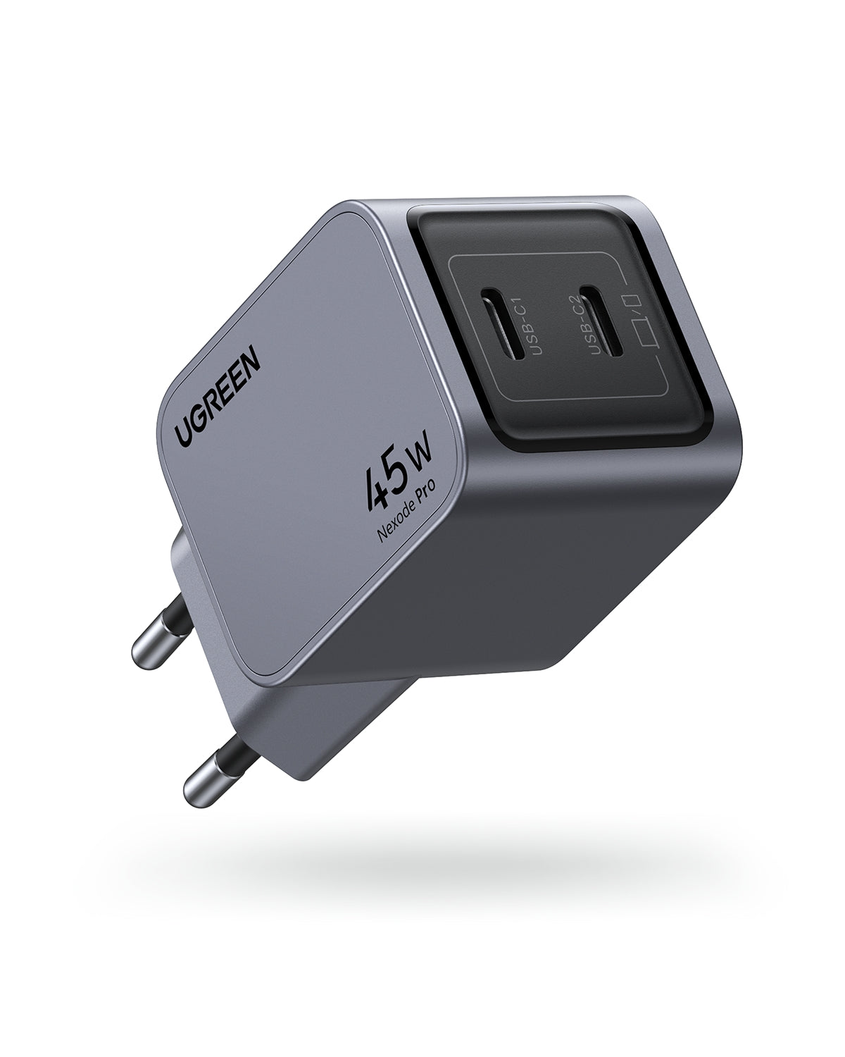 Încărcător Dual USB-C, iPhone, Android, Tabletă - Ugreen Nexode Pro Dual USB-C 45W PD GaN