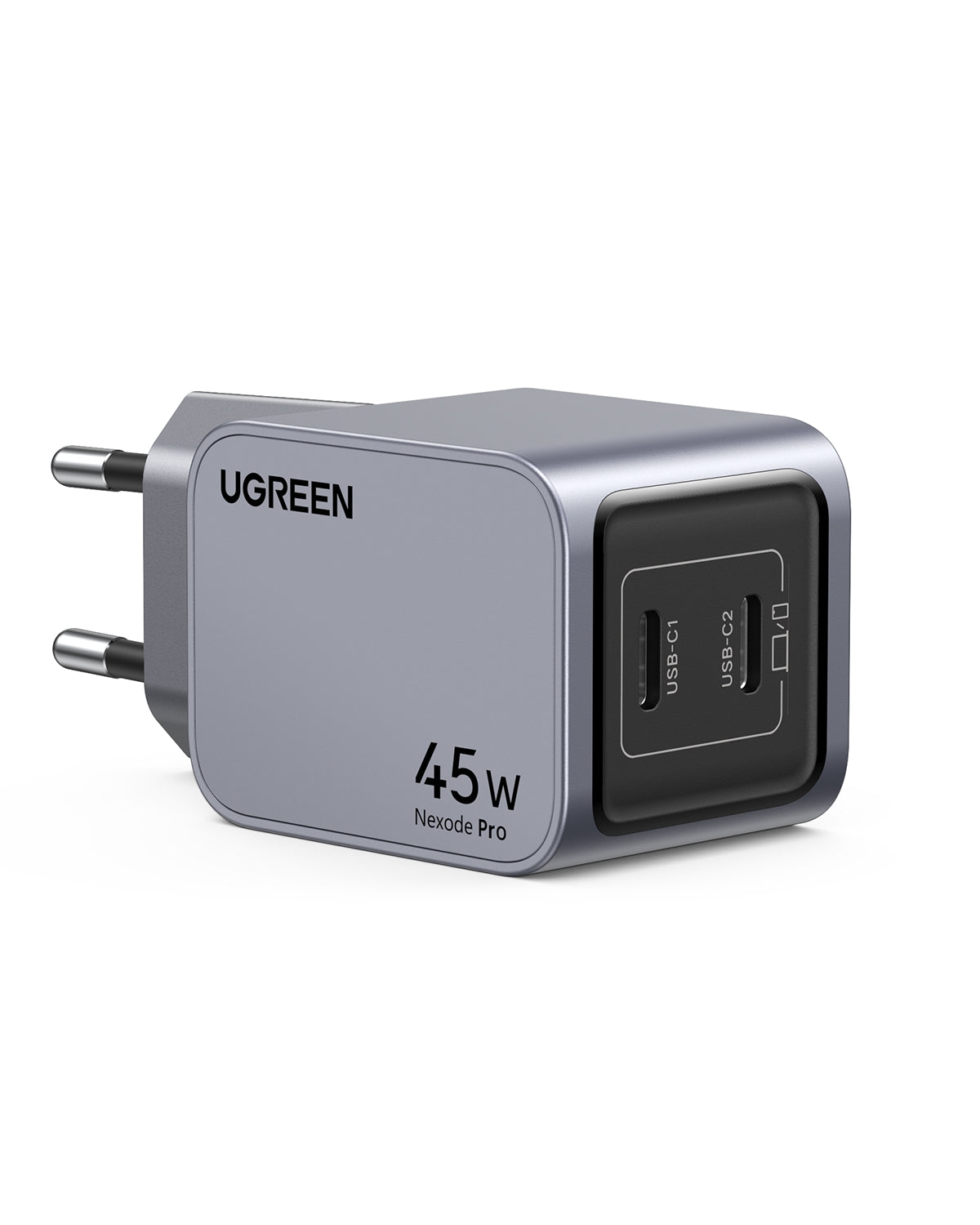 Încărcător Dual USB-C, iPhone, Android, Tabletă - Ugreen Nexode Pro Dual USB-C 45W PD GaN