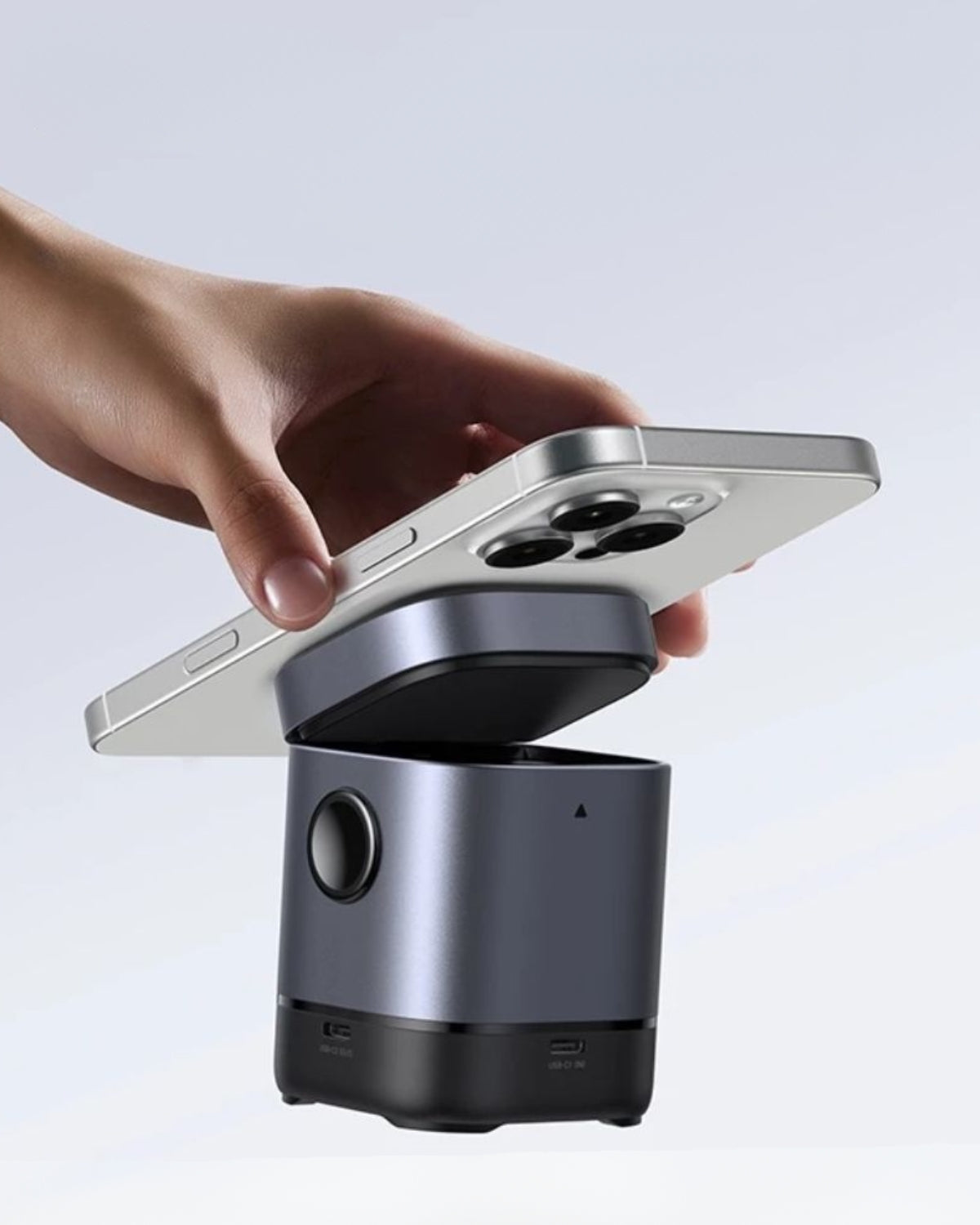 Încărcător USB-C Wireless Magnetic Ugreen Uno 2-în-1, Qi2, 15W, Bluetooth