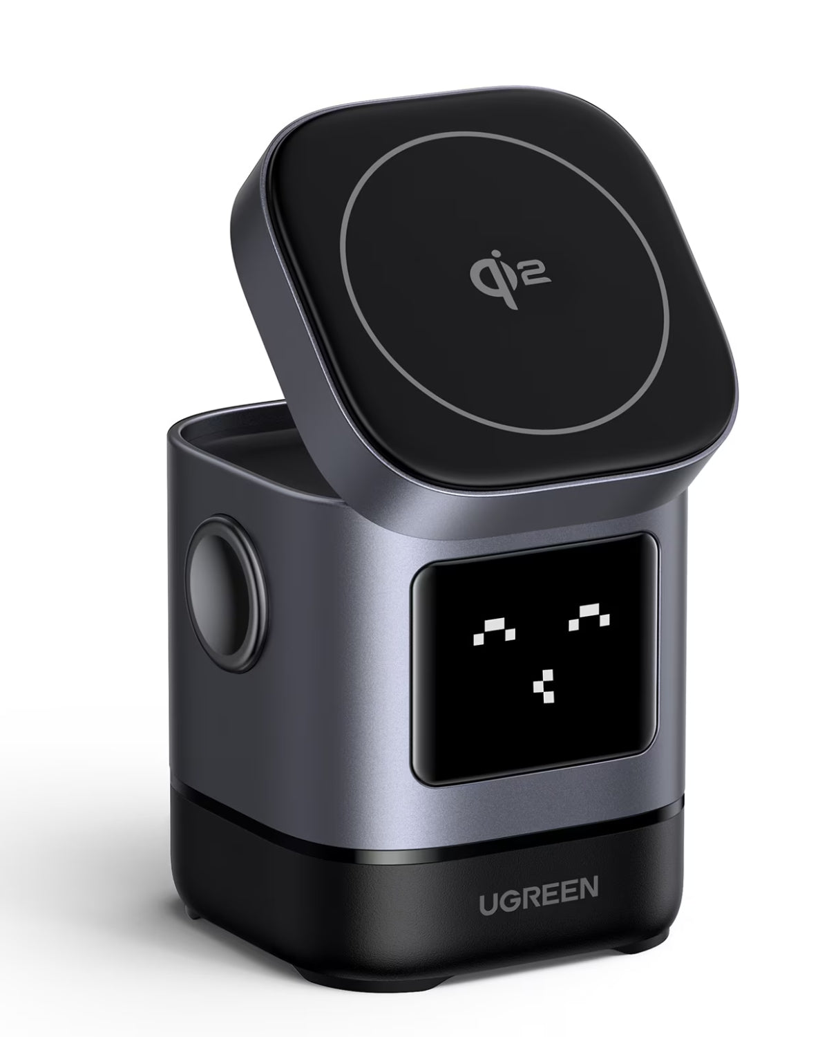 Încărcător USB-C Wireless Magnetic Ugreen Uno 2-în-1, Qi2, 15W, Bluetooth