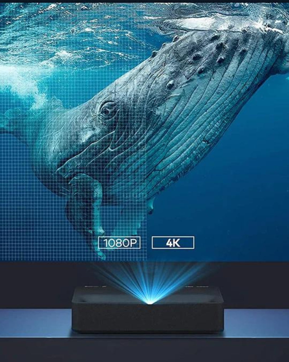 Video proiector Vava 4K UST Laser, Negru