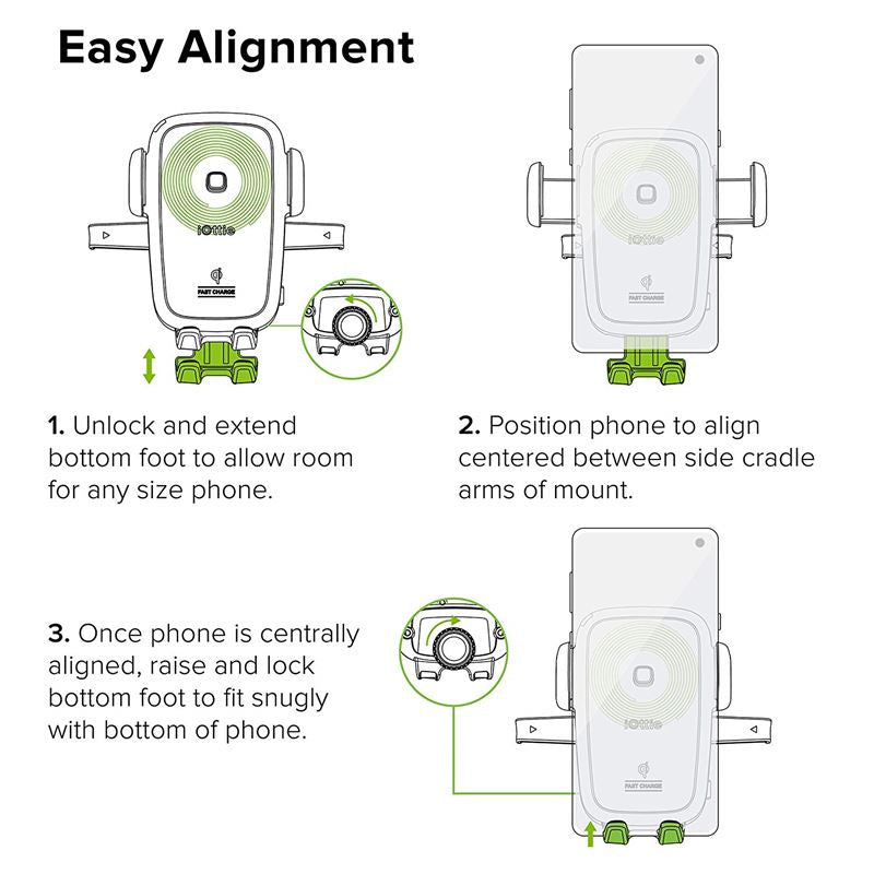 Suport Telefon Auto iOttie Easy One Touch Wireless, pentru bord