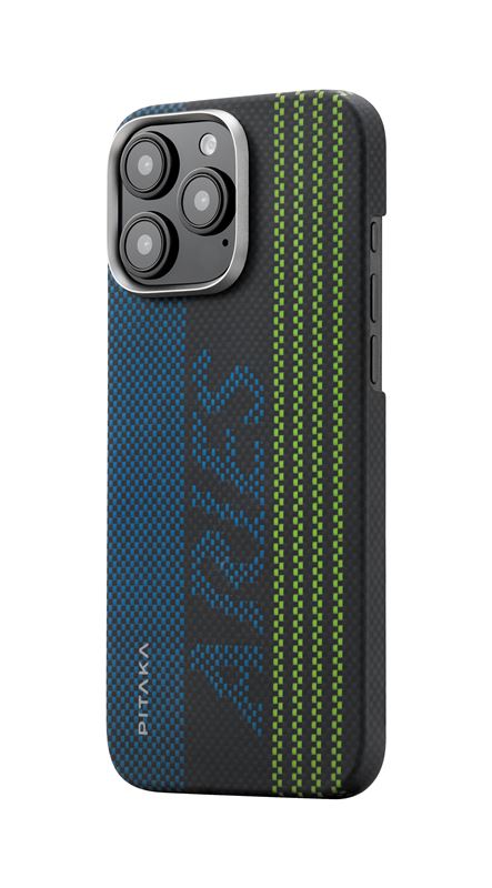 Husă Pitaka × Aries Tactile Woven, Credit card — iPhone 16 Pro