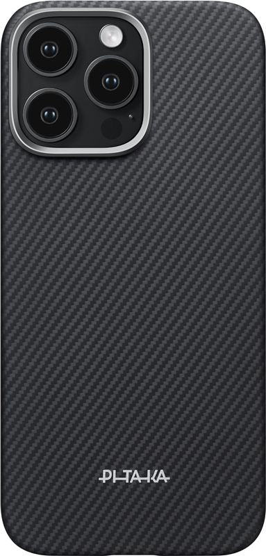 Husă Pitaka Ultra-Slim, Black/Grey (PitaTap) — iPhone 16 Pro Max