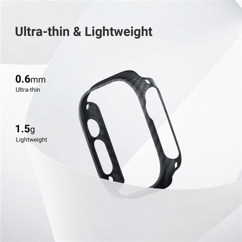Husă Pitaka Air, black/grey — Apple Watch Ultra 49 mm