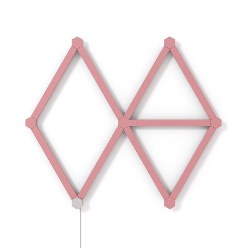 Set 9 huse decorative Nanoleaf Lines Skins, roz mat