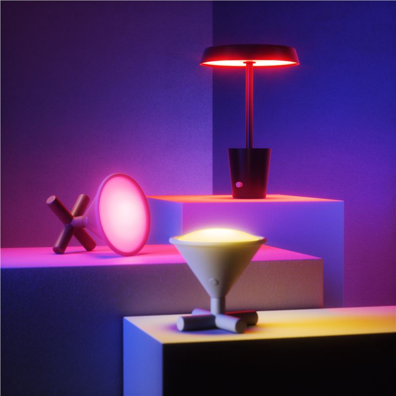 Lampă smart de masă Nanoleaf Smarter IQ Umbra Cup, Wi-Fi