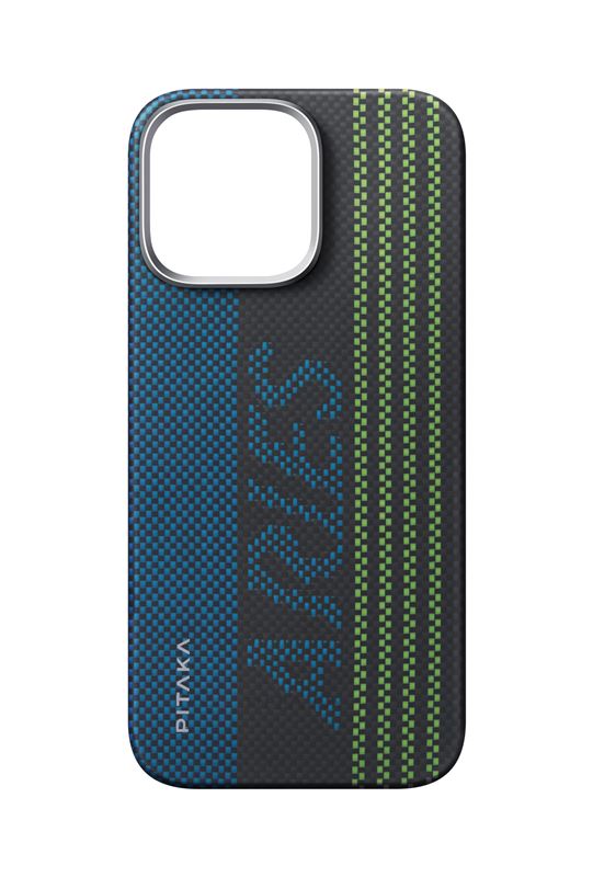 Husă Pitaka × Aries Tactile Woven, Credit card — iPhone 16 Pro