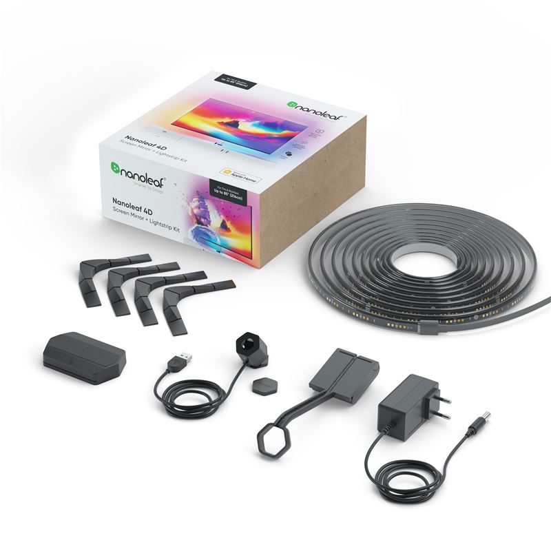 Kit sincronizare TV Nanoleaf 4D Screen Mirror + bandă LED 5,2 m, pentru TV până la 85"