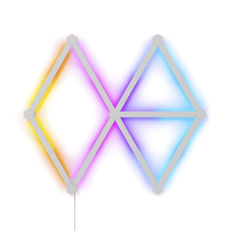 Kit 9 bare luminoase RGBW Nanoleaf Lines Starter Kit, Wi-Fi