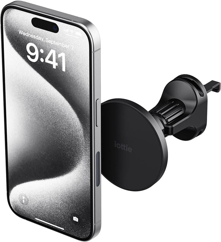 Suport Telefon Auto iOttie iTap 3 MagSafe cu inel magnetic, pentru grila de ventilație